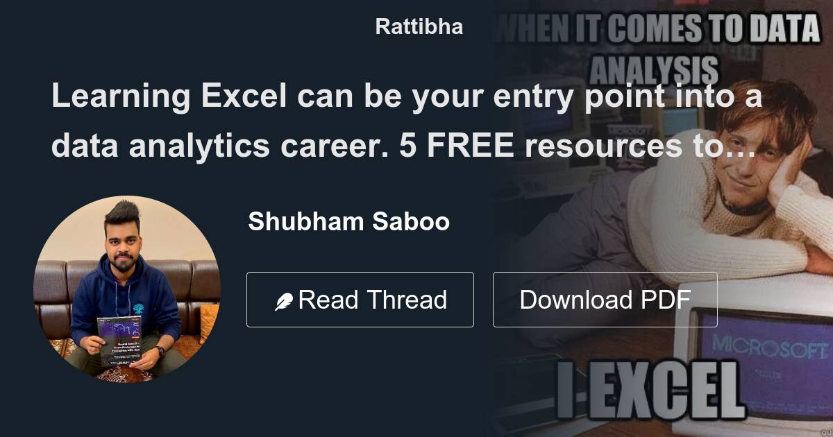 Learning Excel Can Be Your Entry Point Into A Data Analytics Career 5