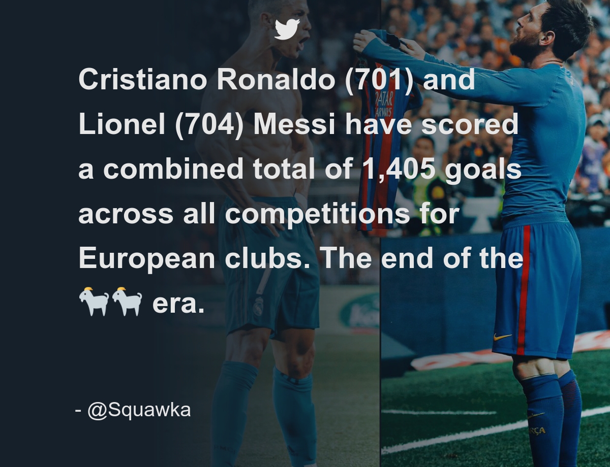 Cristiano Ronaldo 701 And Lionel 704 Messi Have Scored A Combined