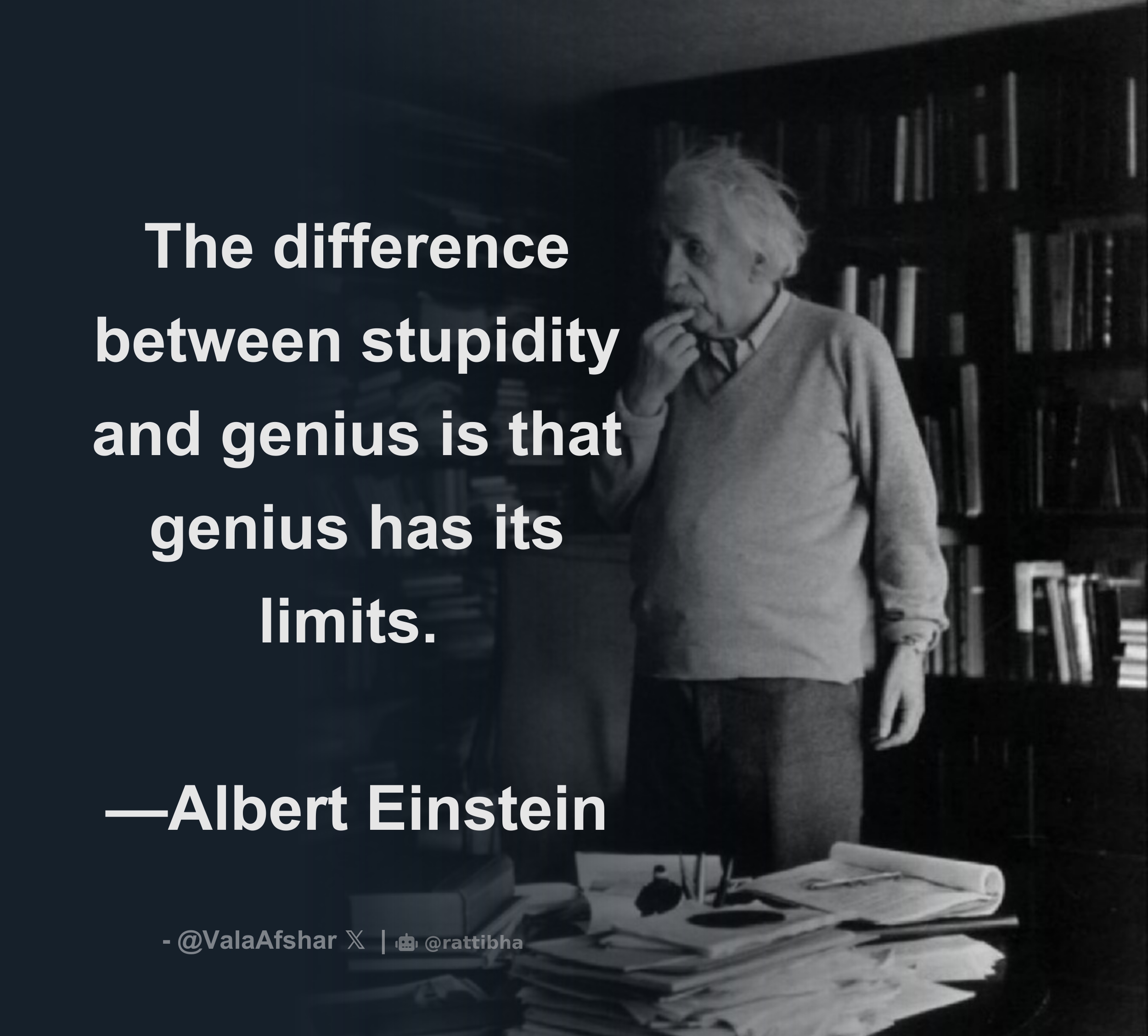 The Difference Between Stupidity And Genius Is That Genius Has Its