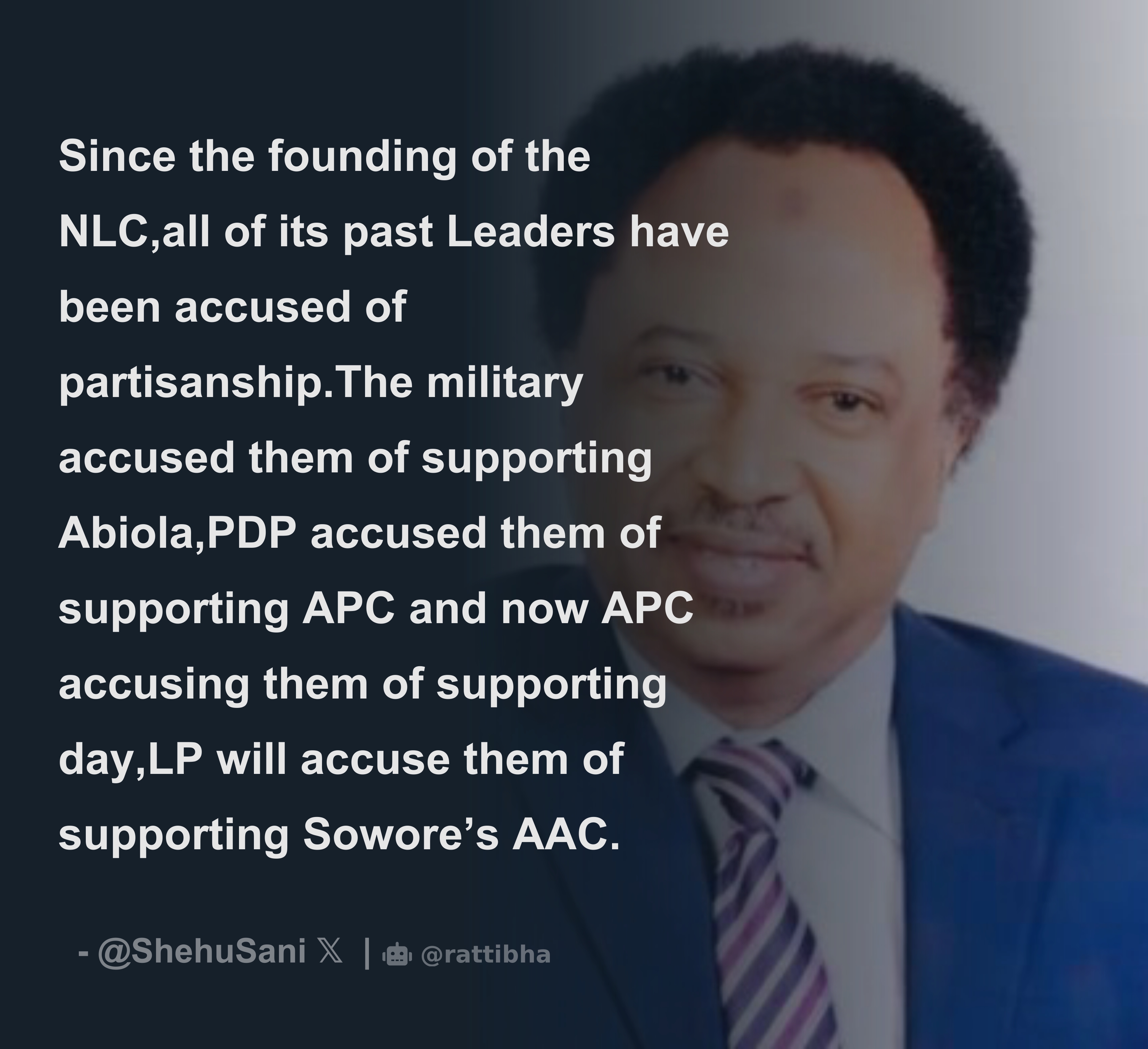 Since The Founding Of The NLC All Of Its Past Leaders Have Been Accused