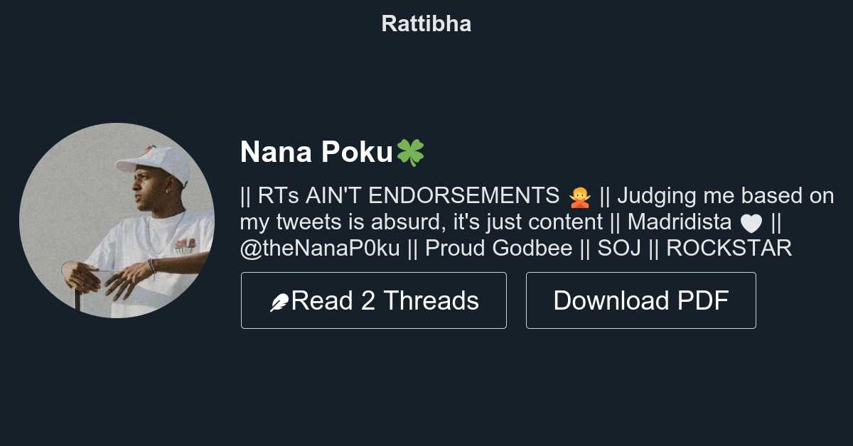 Threads from Nana Poku🍀 - Rattibha