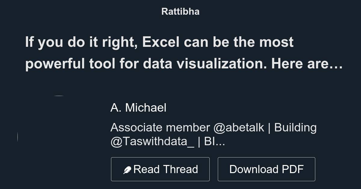If you do it right, Excel can be the most powerful tool for data ...