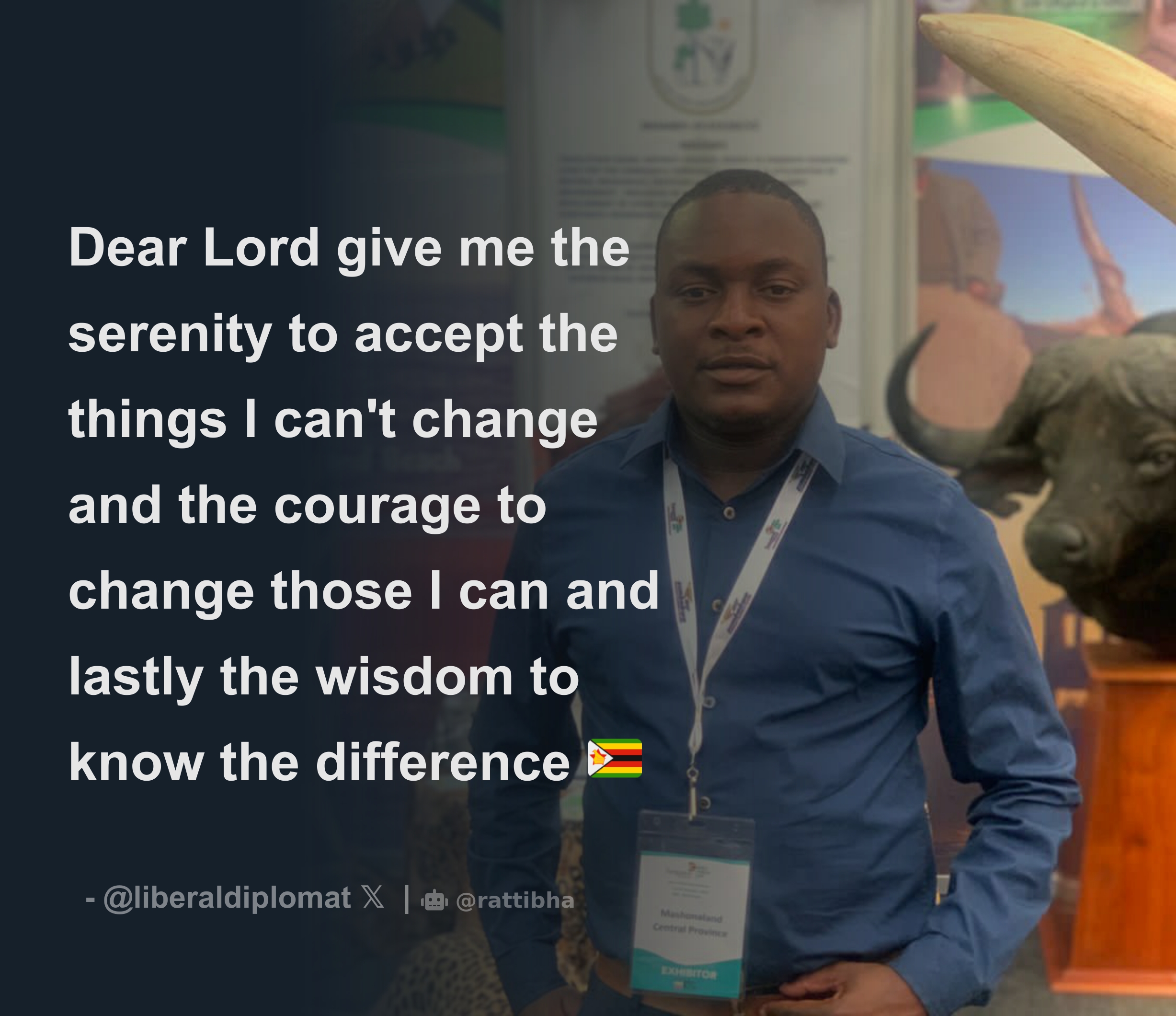 Dear Lord give me the serenity to accept the things l can