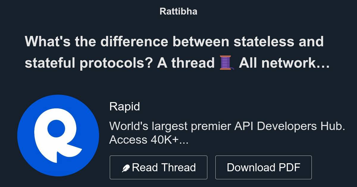 Difference Between Stateless And Stateful Protocols