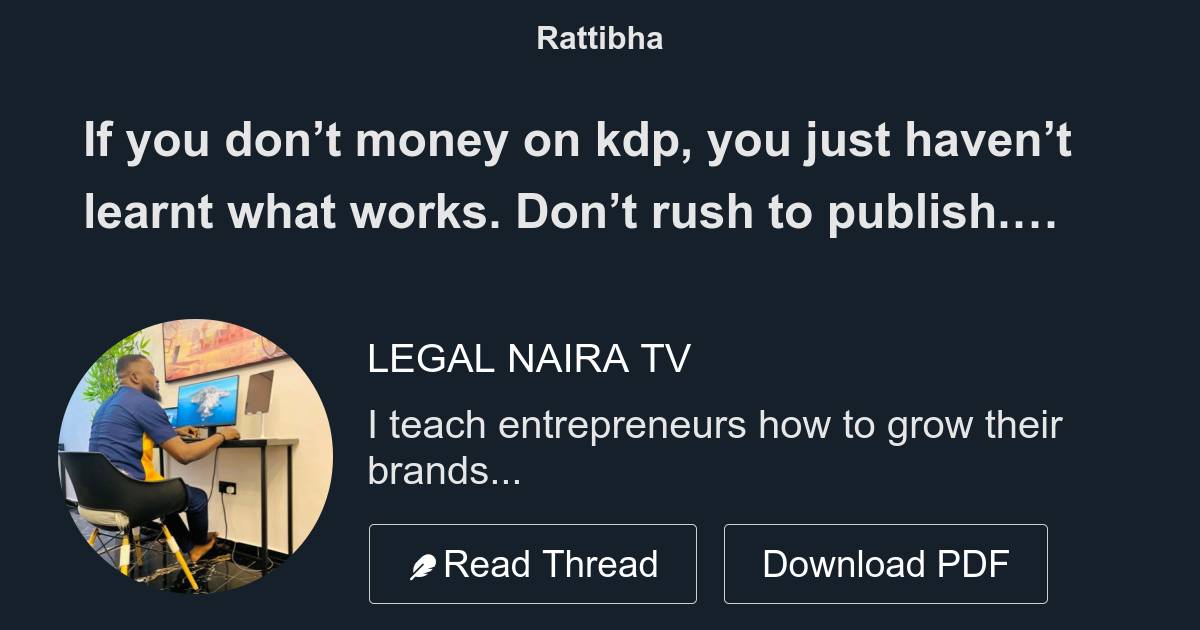 If You Don t Money On Kdp You Just Haven t Learnt What Works Don t if-you-don-t-money-on-kdp-you-just-haven-t-learnt-what-works-don-t