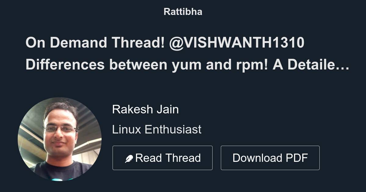 on-demand-thread-vishwanth1310-differences-between-yum-and-rpm-a