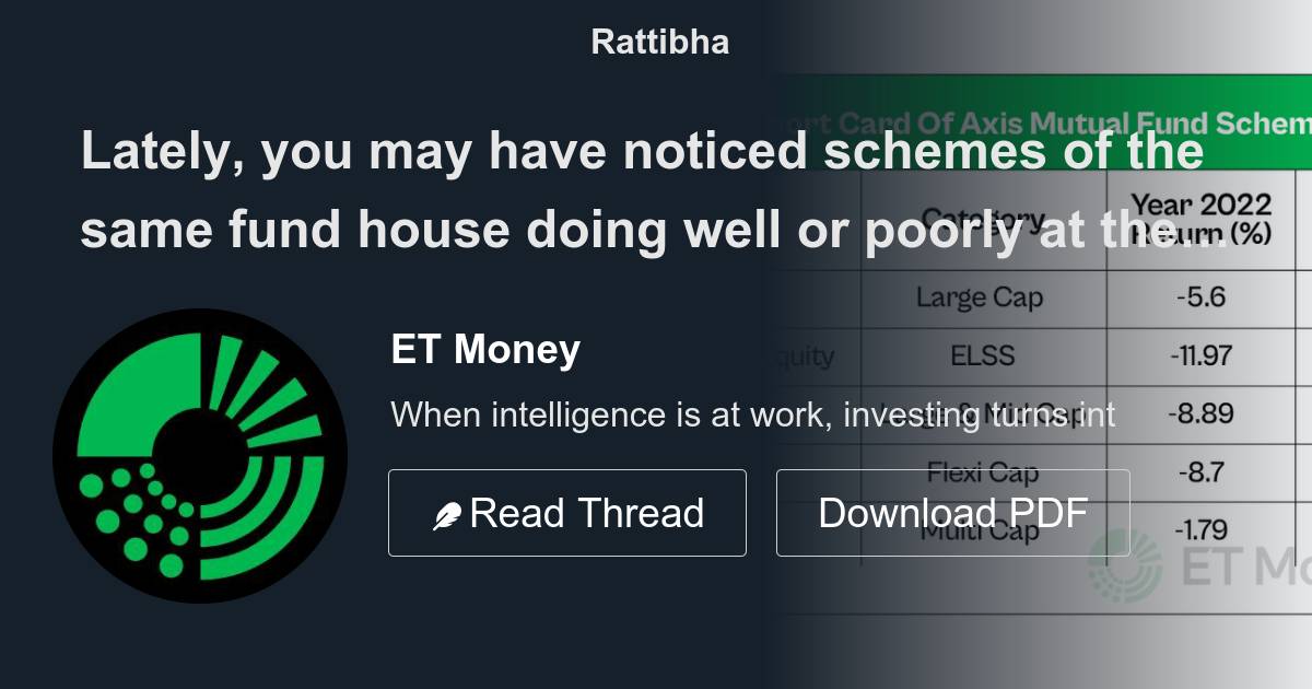 Lately You May Have Noticed Schemes Of The Same Fund House Doing Well Lately You May Have Noticed Schemes Of The Same Fund House Doing Well
