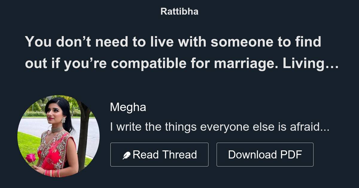 Should I Live With Someone Before Marriage