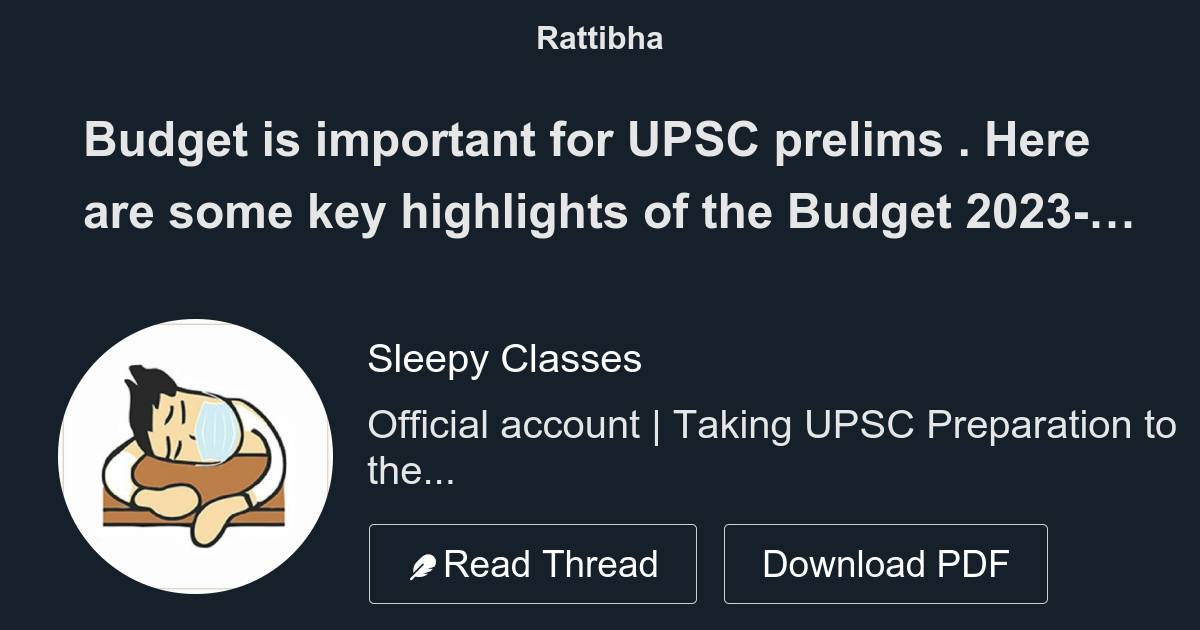 Budget is important for UPSC prelims . Here are some key highlights of