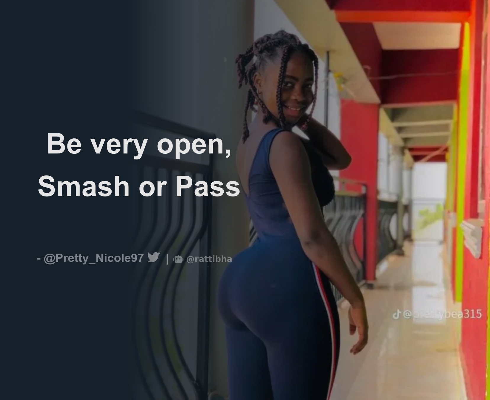 Be very open, Smash or Pass - Download Tweet Image from Pretty Nicole  @Pretty_Nicole97 - Rattibha