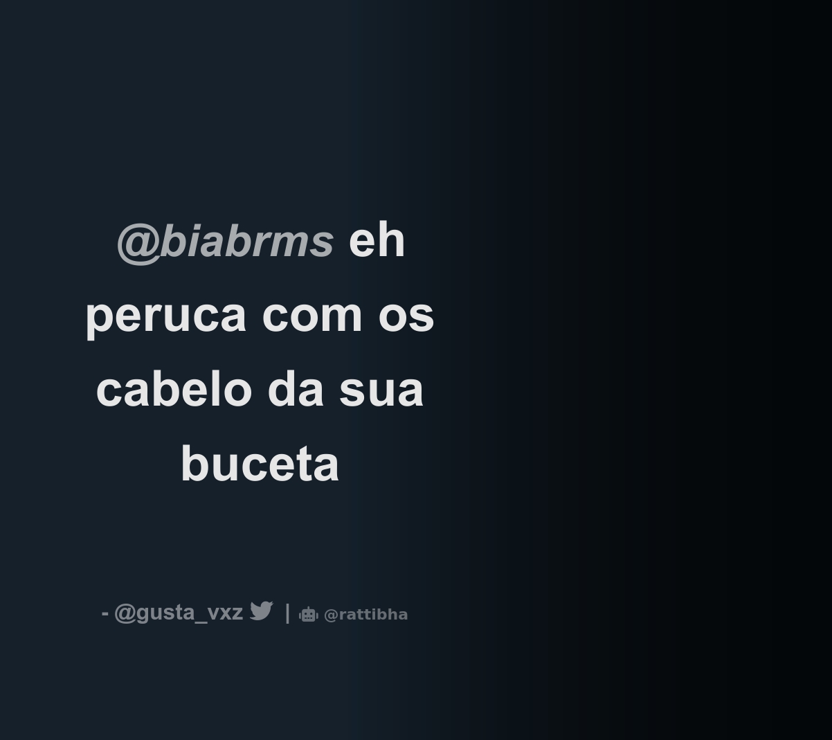 biabrms eh peruca com os cabelo da sua buceta - Download Tweet Image from  gusta @gusta_vxz - Rattibha