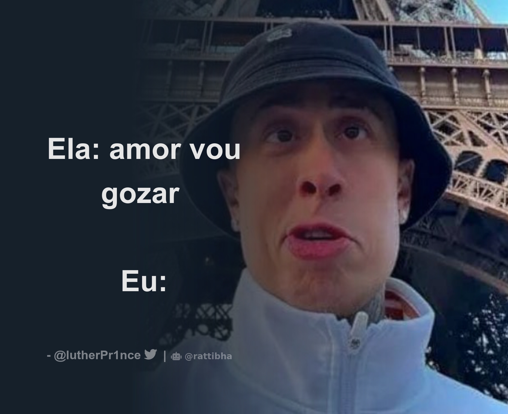 Ela: amor vou gozar Eu: - Download Tweet Image from puro.roxo 💜4️⃣  @lutherPr1nce - Rattibha