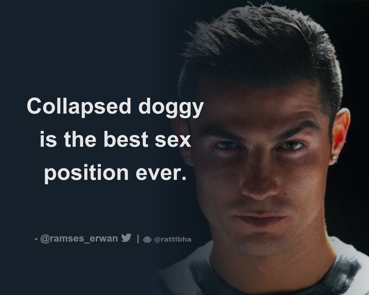 Collapsed doggy is the best sex position ever. - Download Tweet Image from  Ramsès Erwan🤍🇨🇲 @ramses_erwan - Rattibha