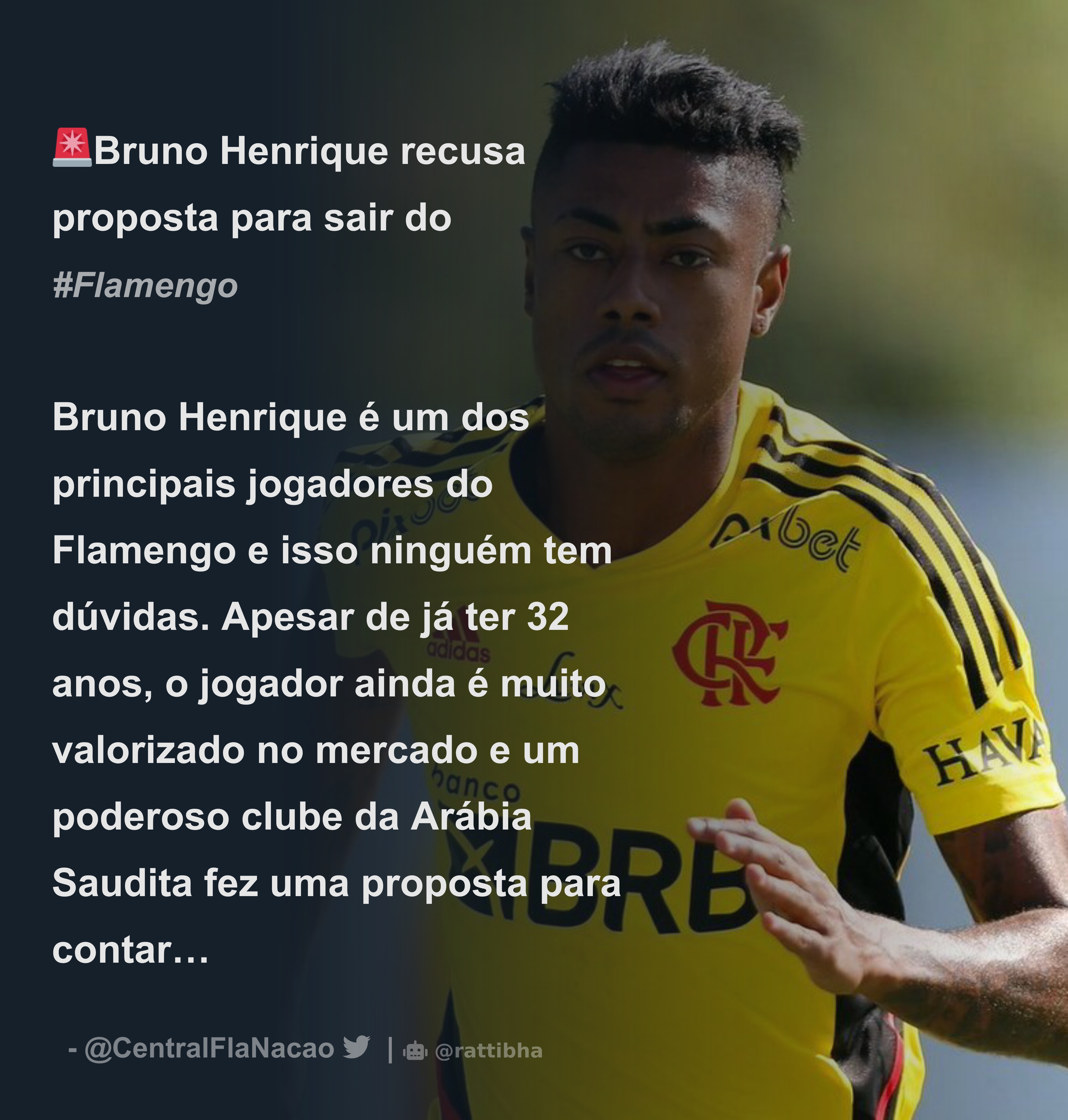 Saída de dois jogadores e novidade por Bruno Henrique