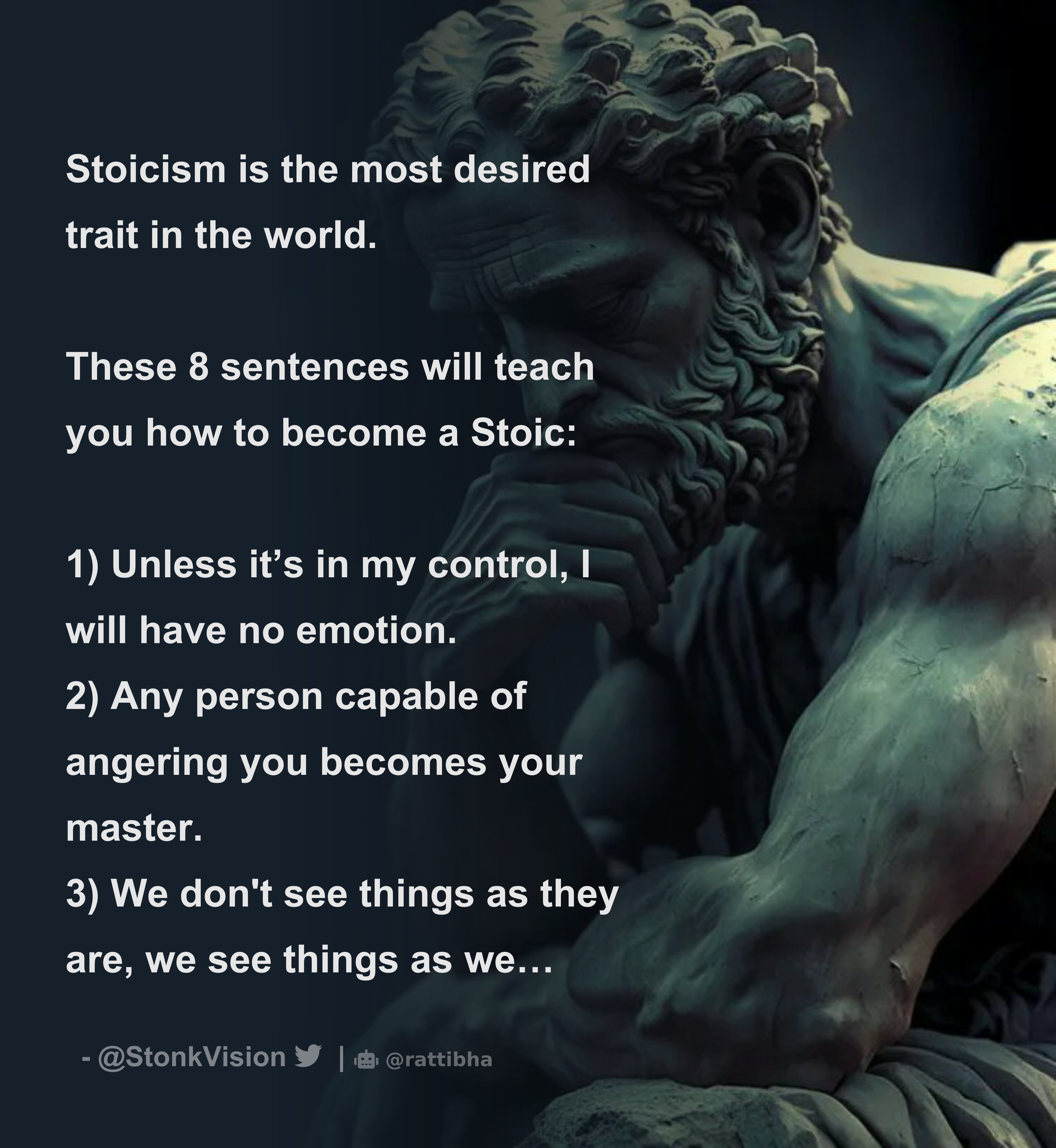 It is what it is. : r/Stoicism