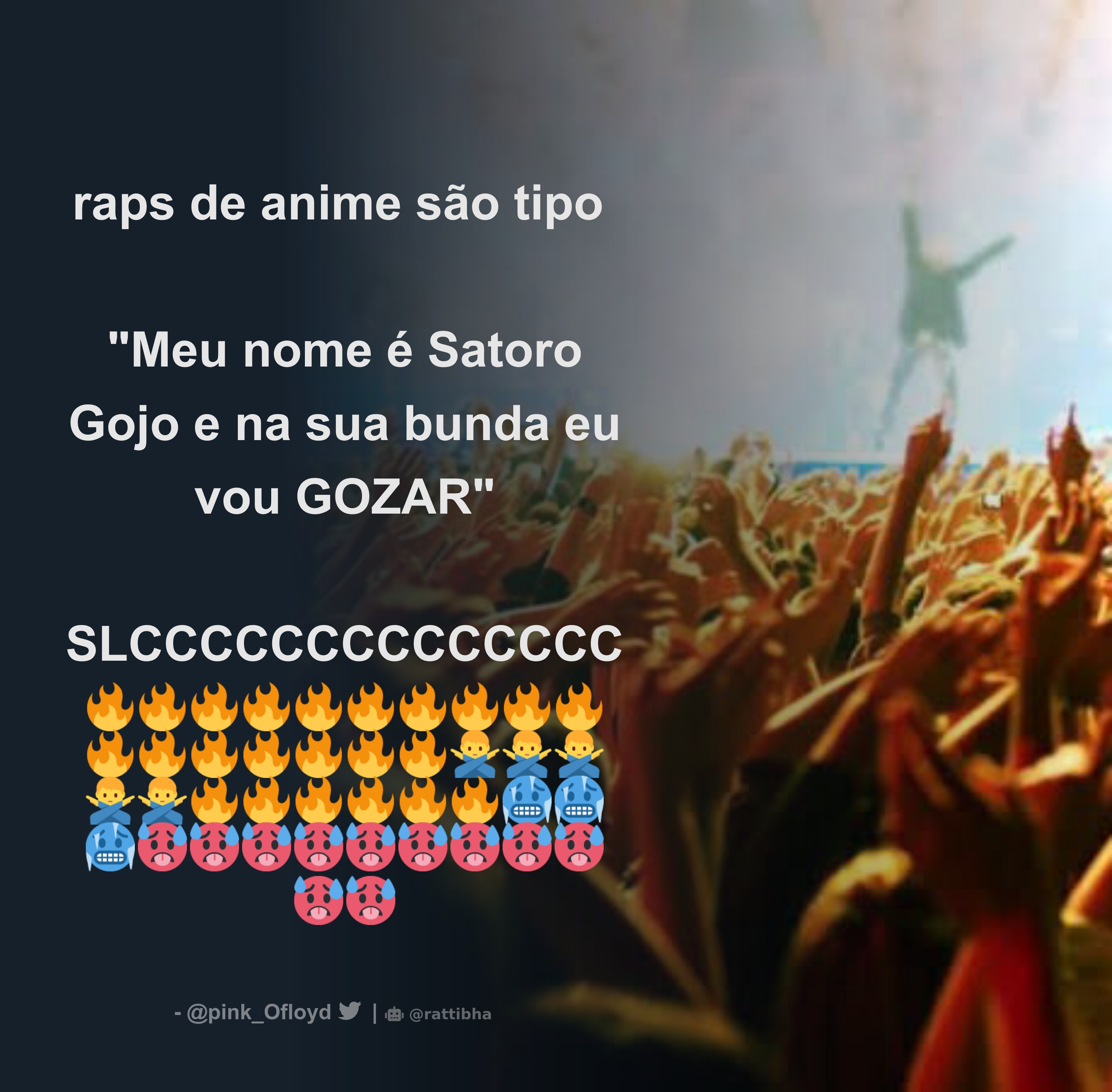 raps de anime são tipo 