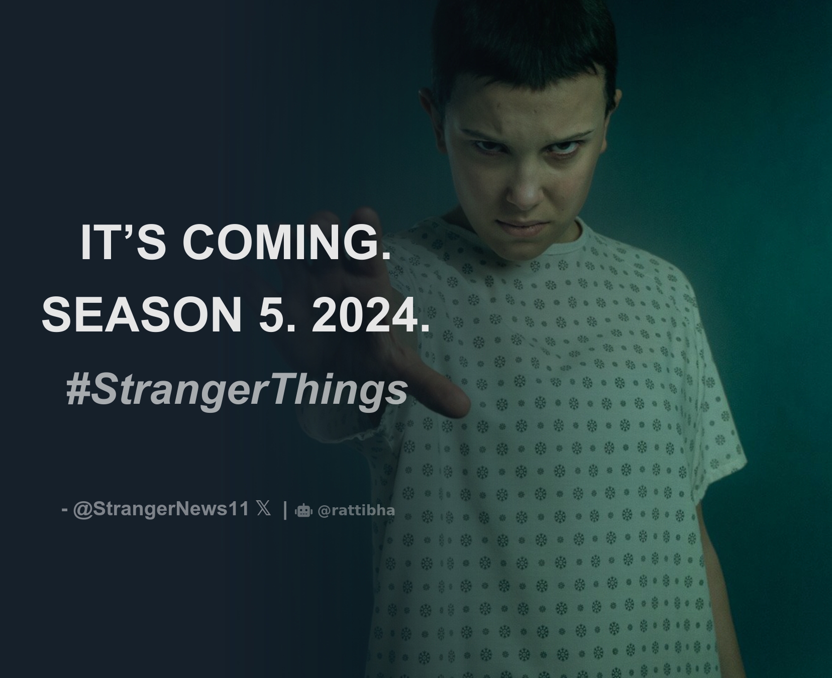 Stranger News on X: THE FINAL BATTLE. SEASON 5. 2024. #StrangerThings   / X