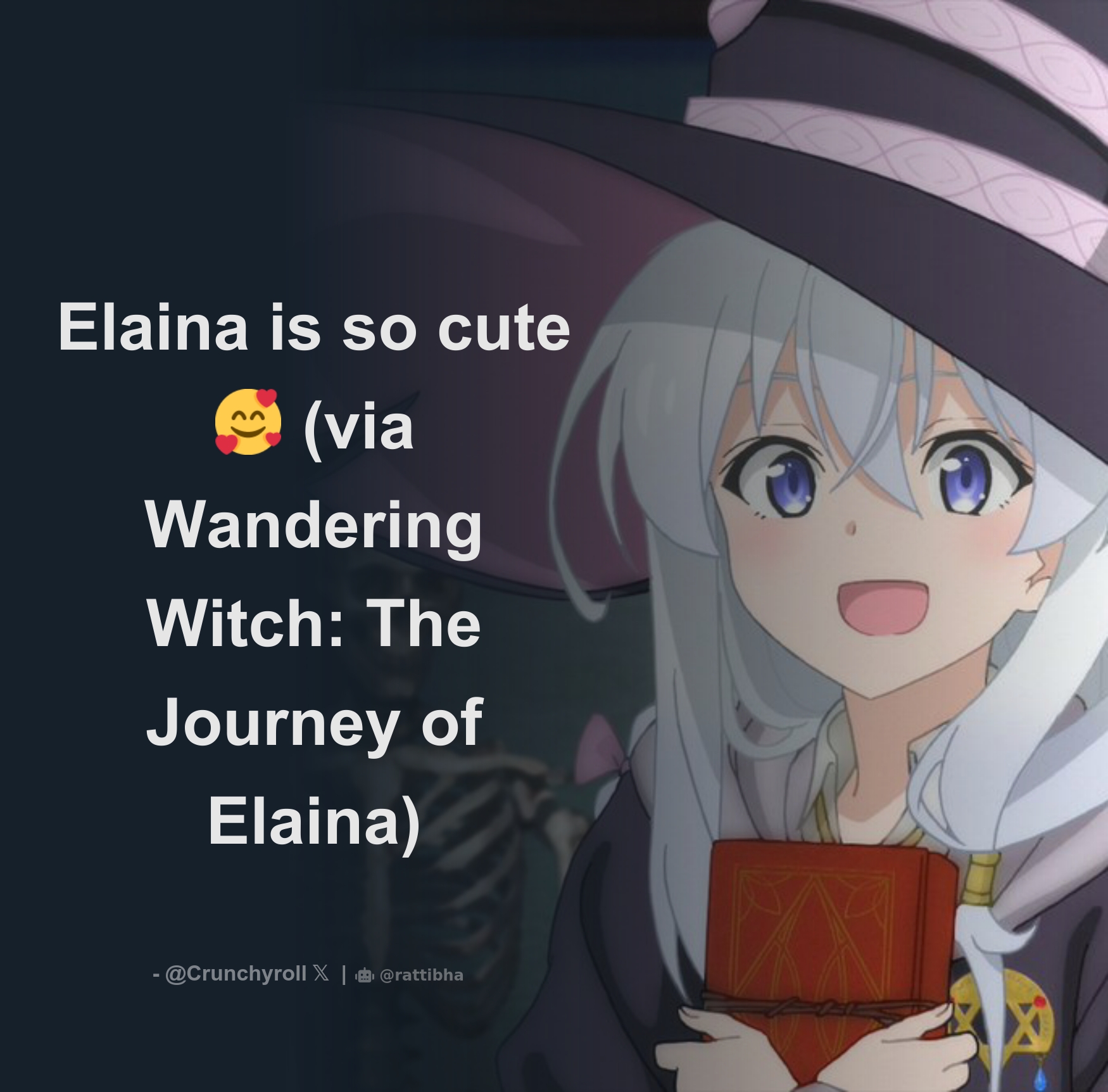 Anime Trending on X: Elaina (Wandering Witch: The Journey of