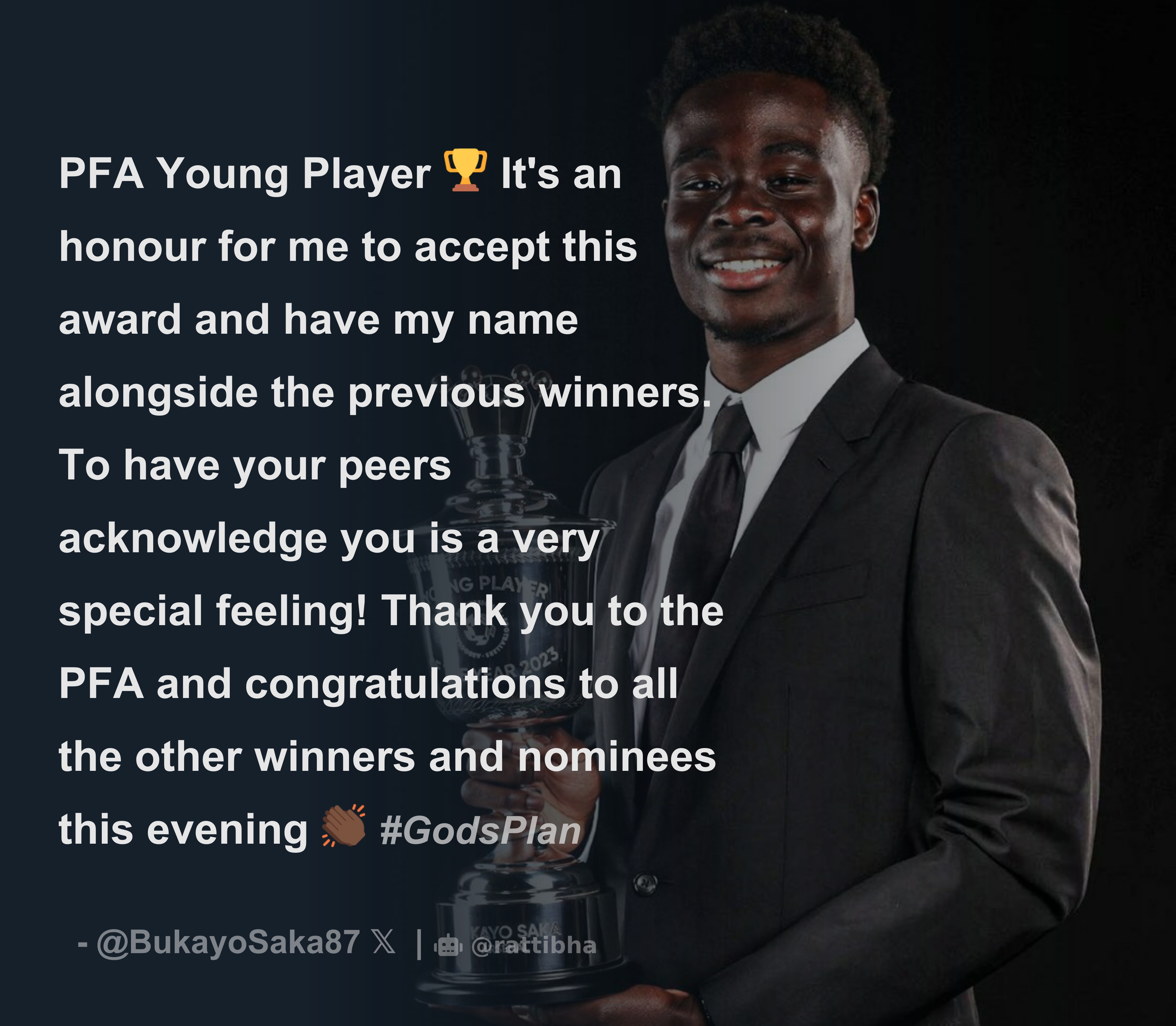 England on X: Congratulations to @BukayoSaka87 – your England