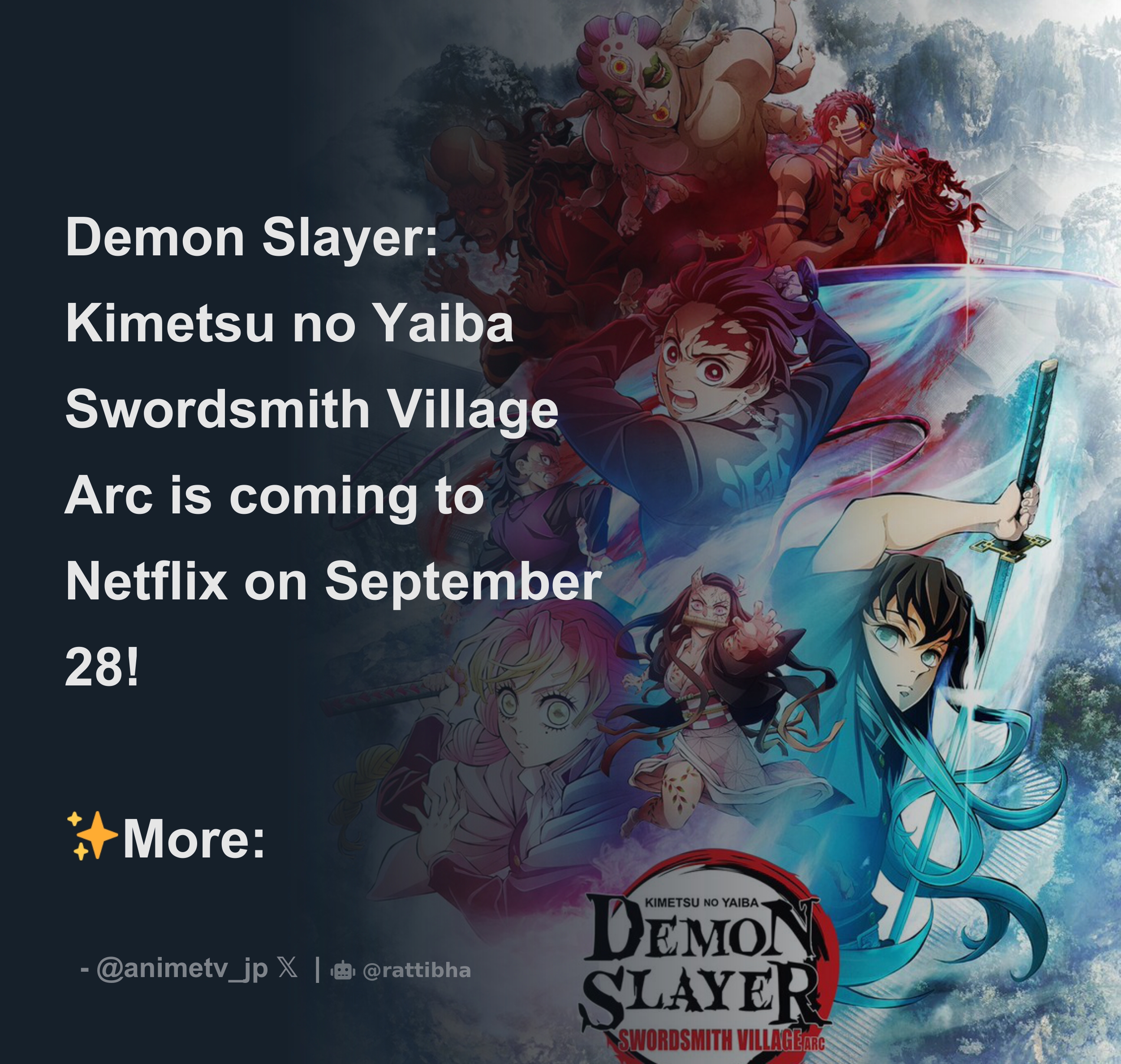 When does 'Demon Slayer: Kimetsu no Yaiba Swordsmith Village Arc