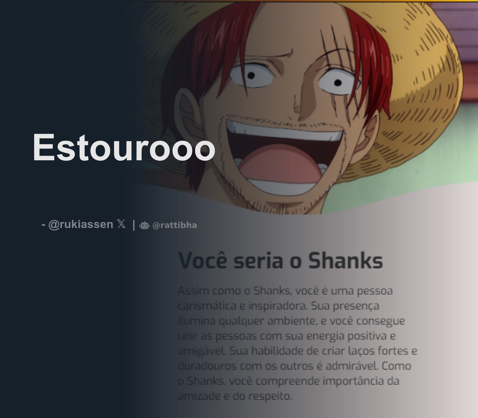 Como você seria em One Piece