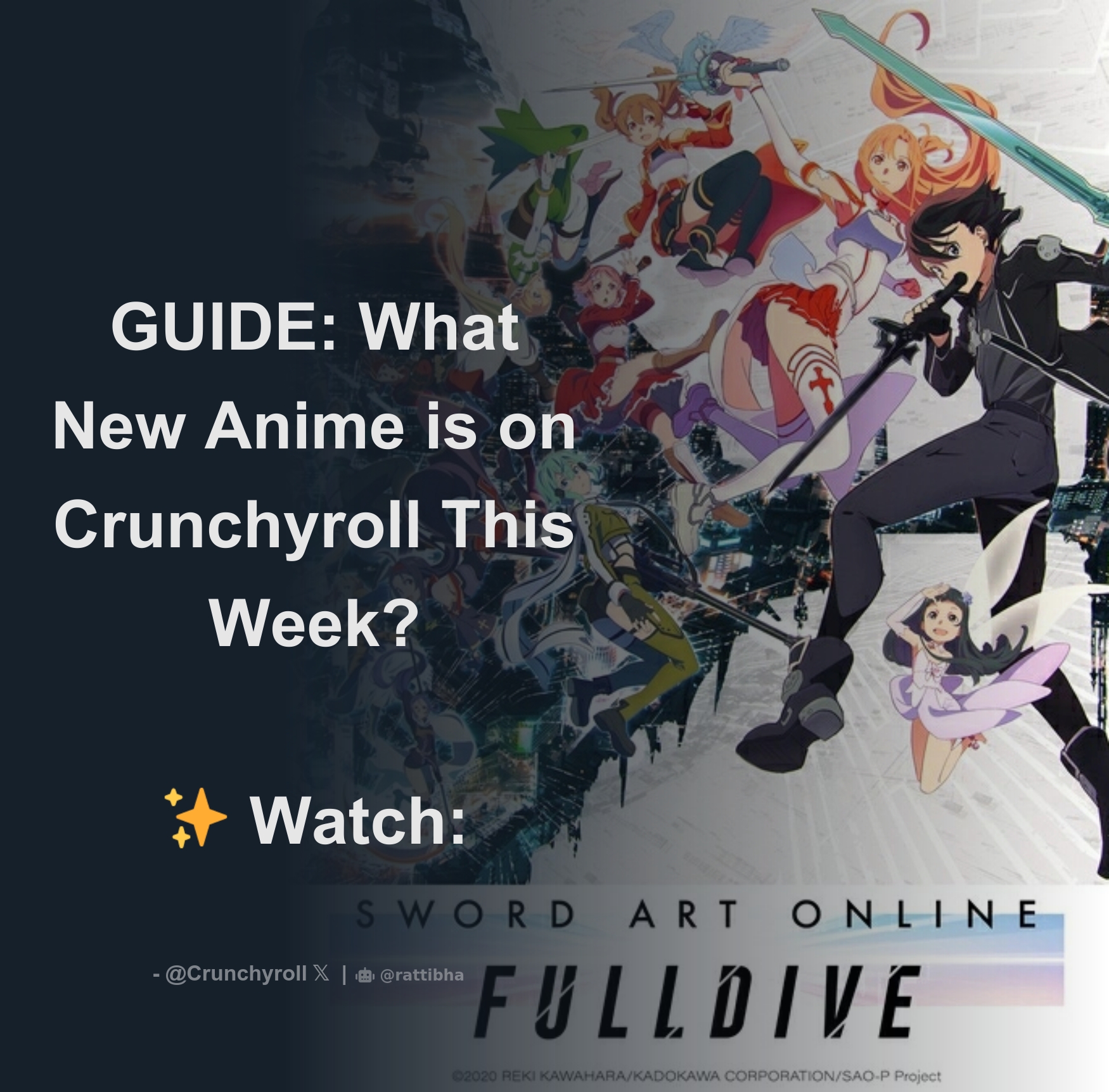 Watch Sword Art Online - Crunchyroll