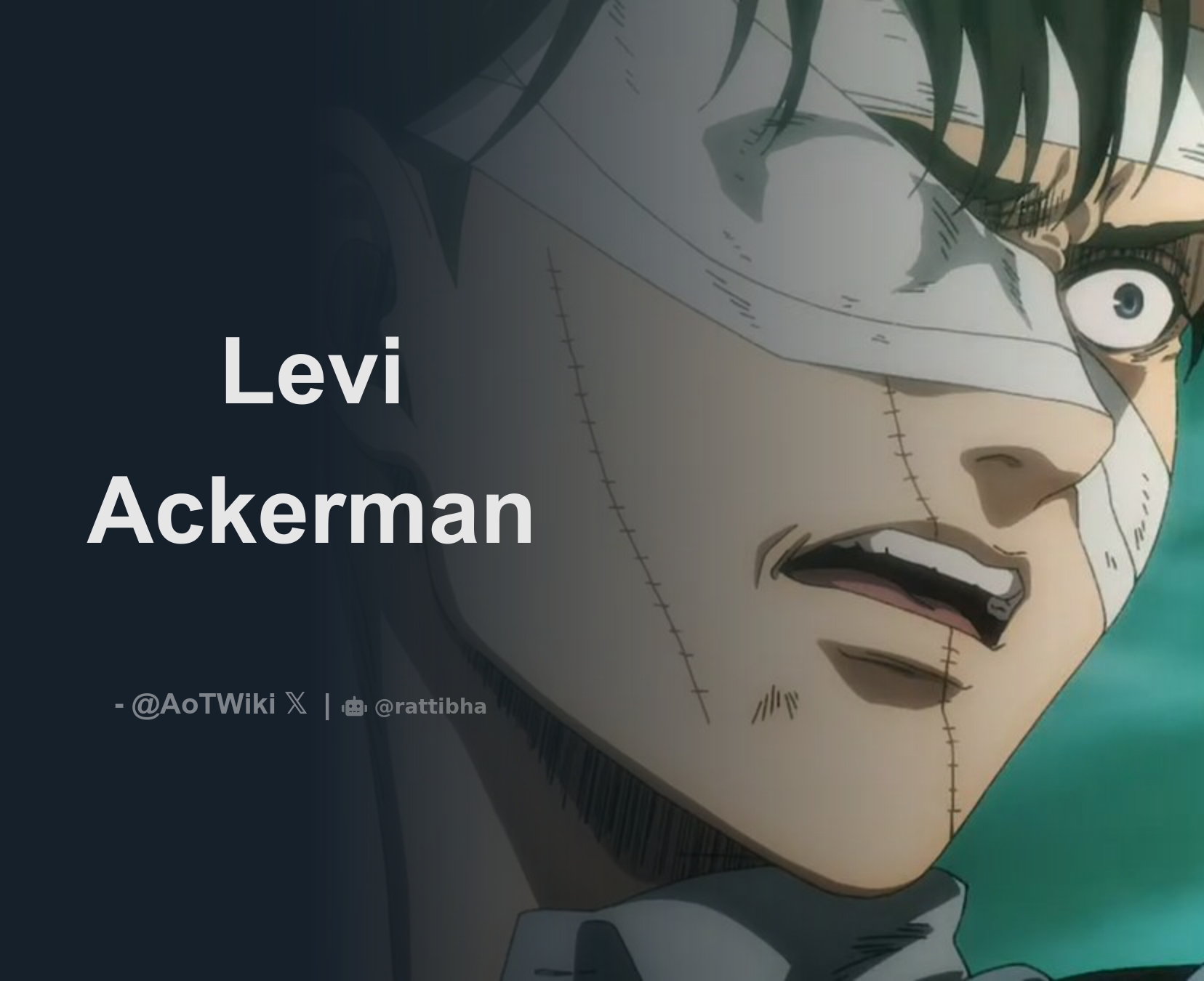 Attack on Titan Wiki on Twitter  Attack on titan levi, Attack on titan,  Levi ackerman