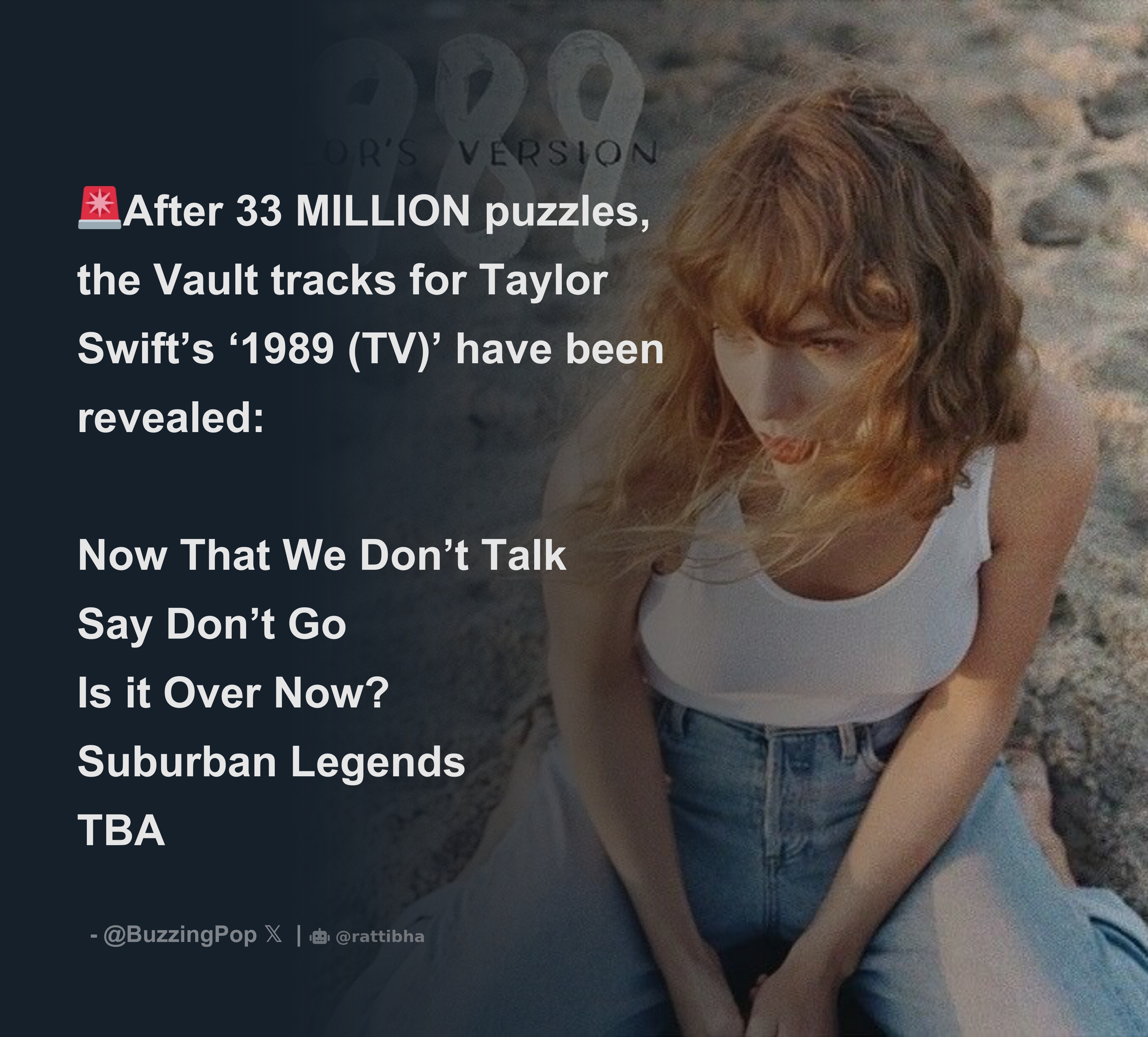 Taylor Swift fans solved 33M vault puzzles in mere hours for 1989 tracks -  The Washington Post