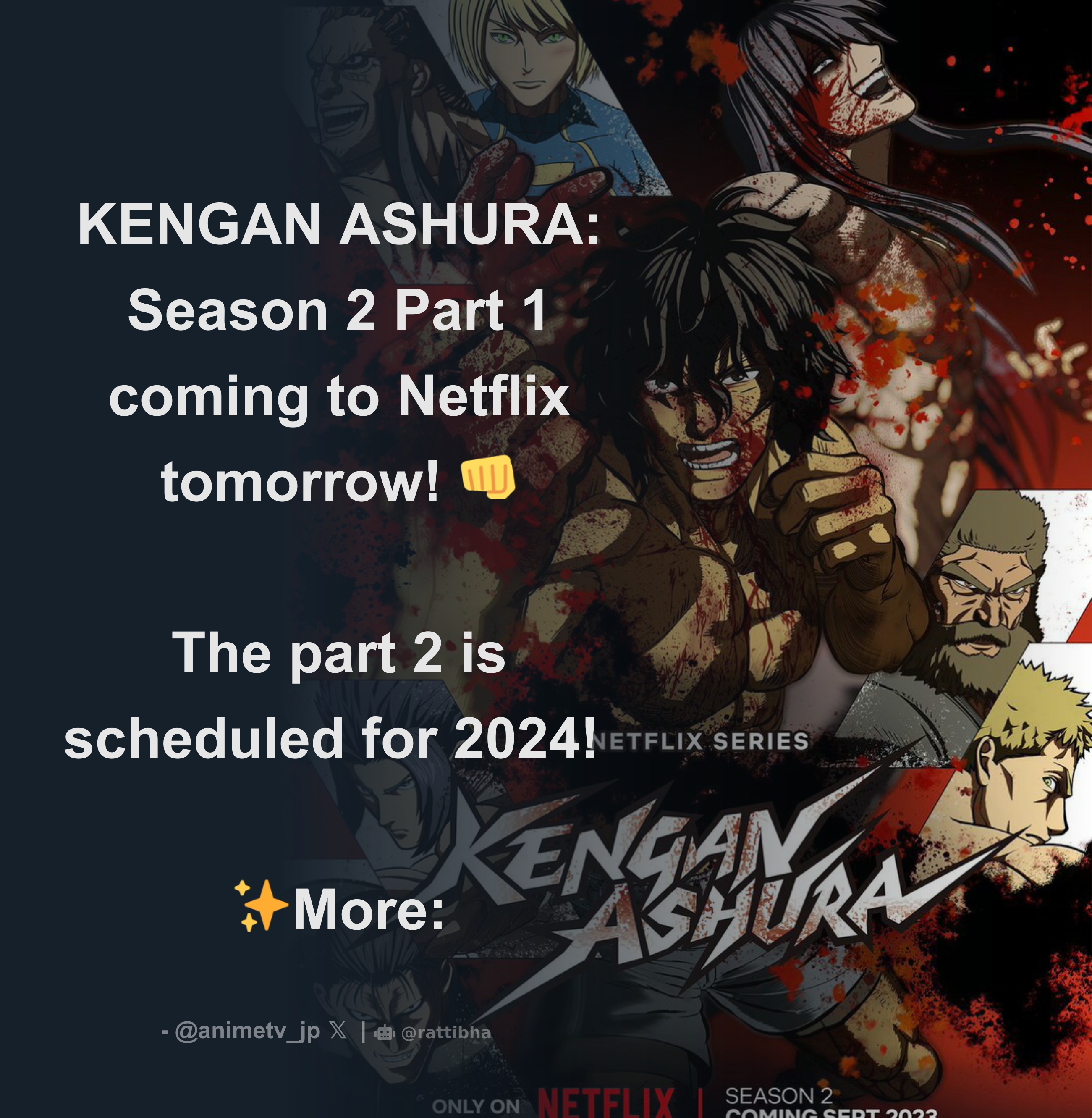 Netflix Anime on X: Kengan Ashura Season 2 is in the works! Get