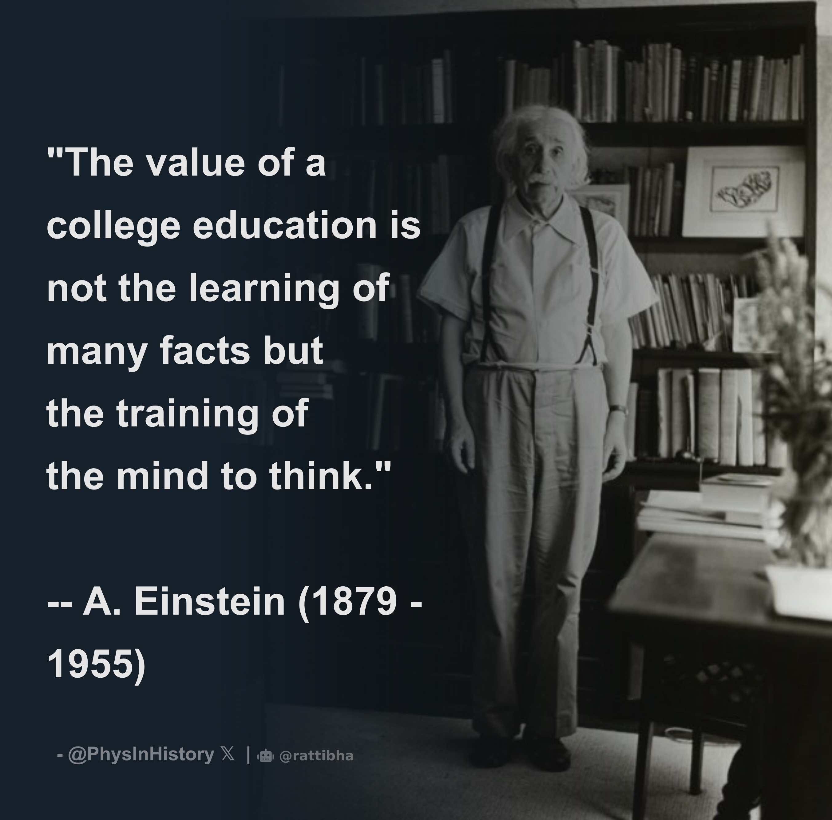  the value of a college education is not the learning of many facts but