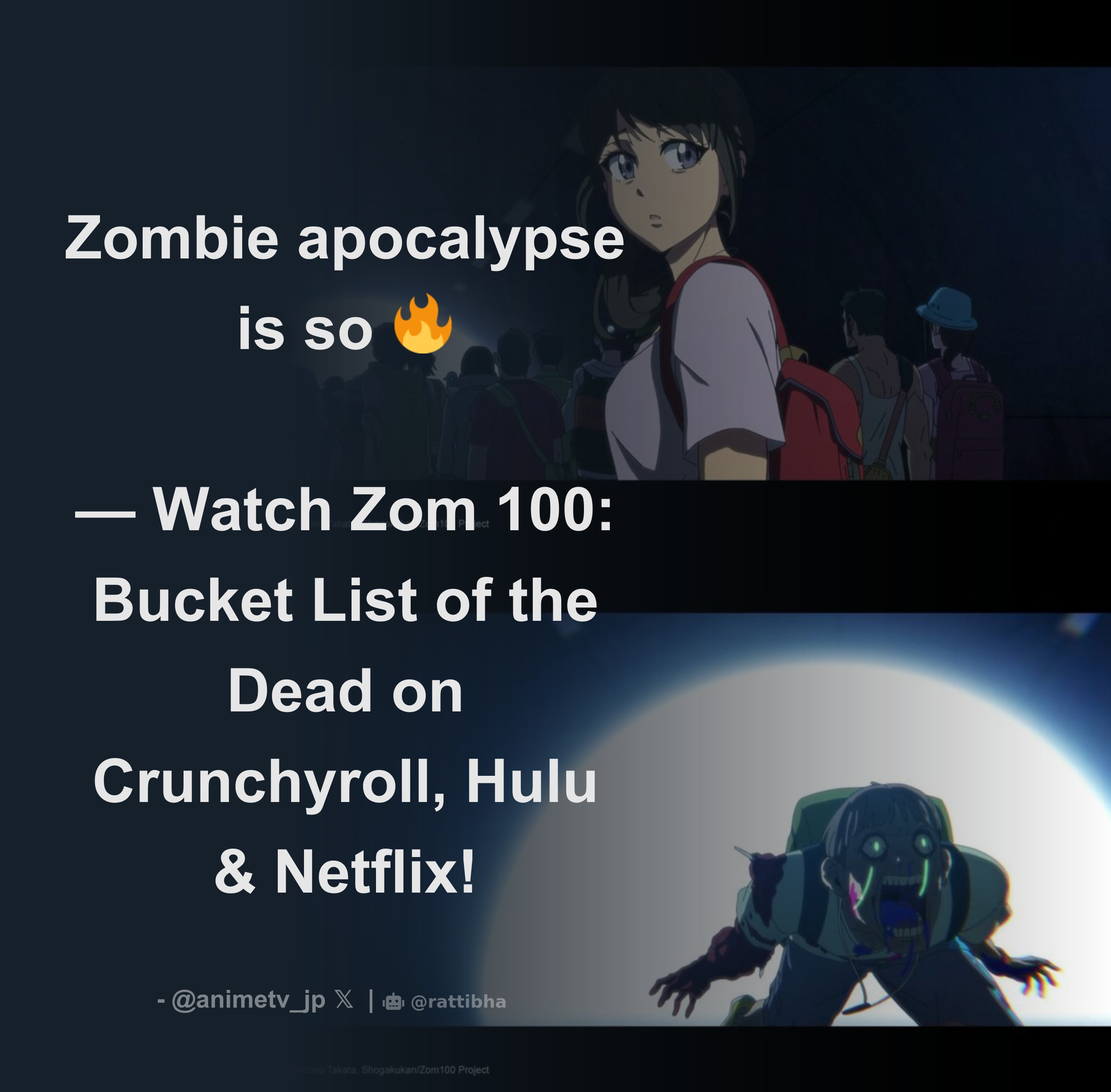 Crunchyroll to Also Stream Zom 100: Bucket List of the Dead Anime