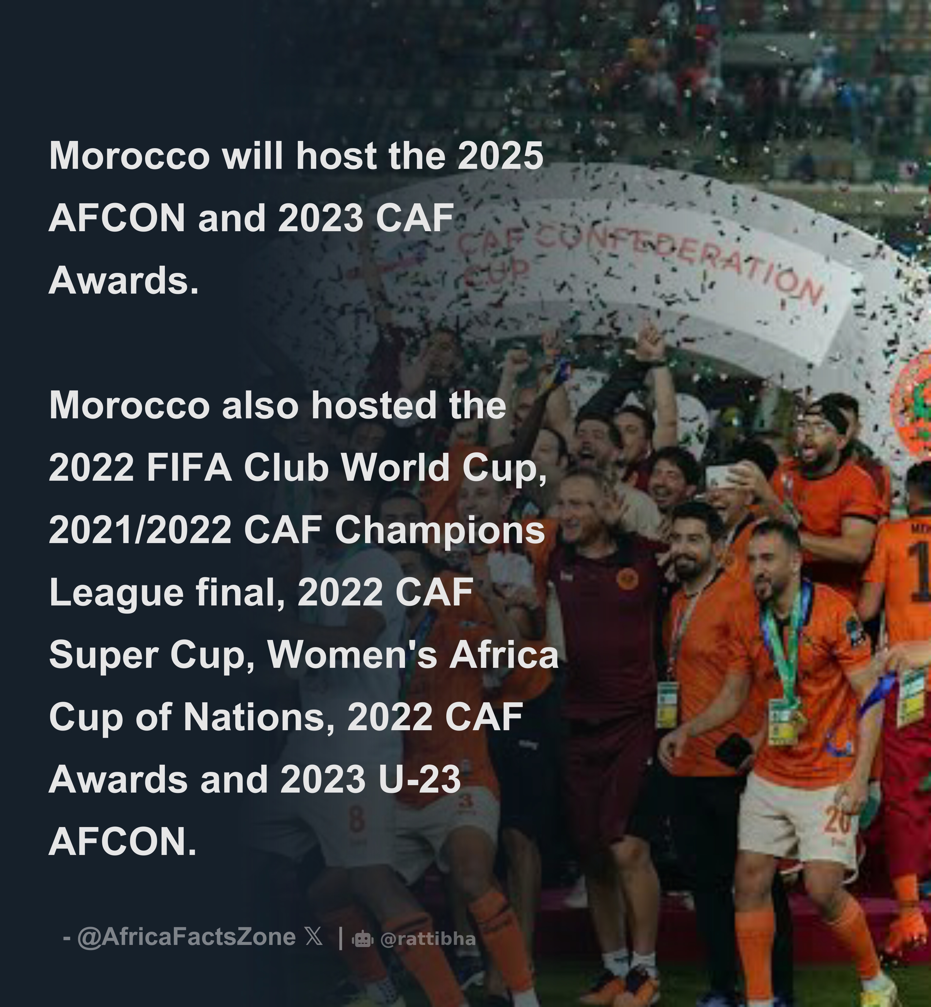 2022 FIFA Club World Cup to be Held in Morocco