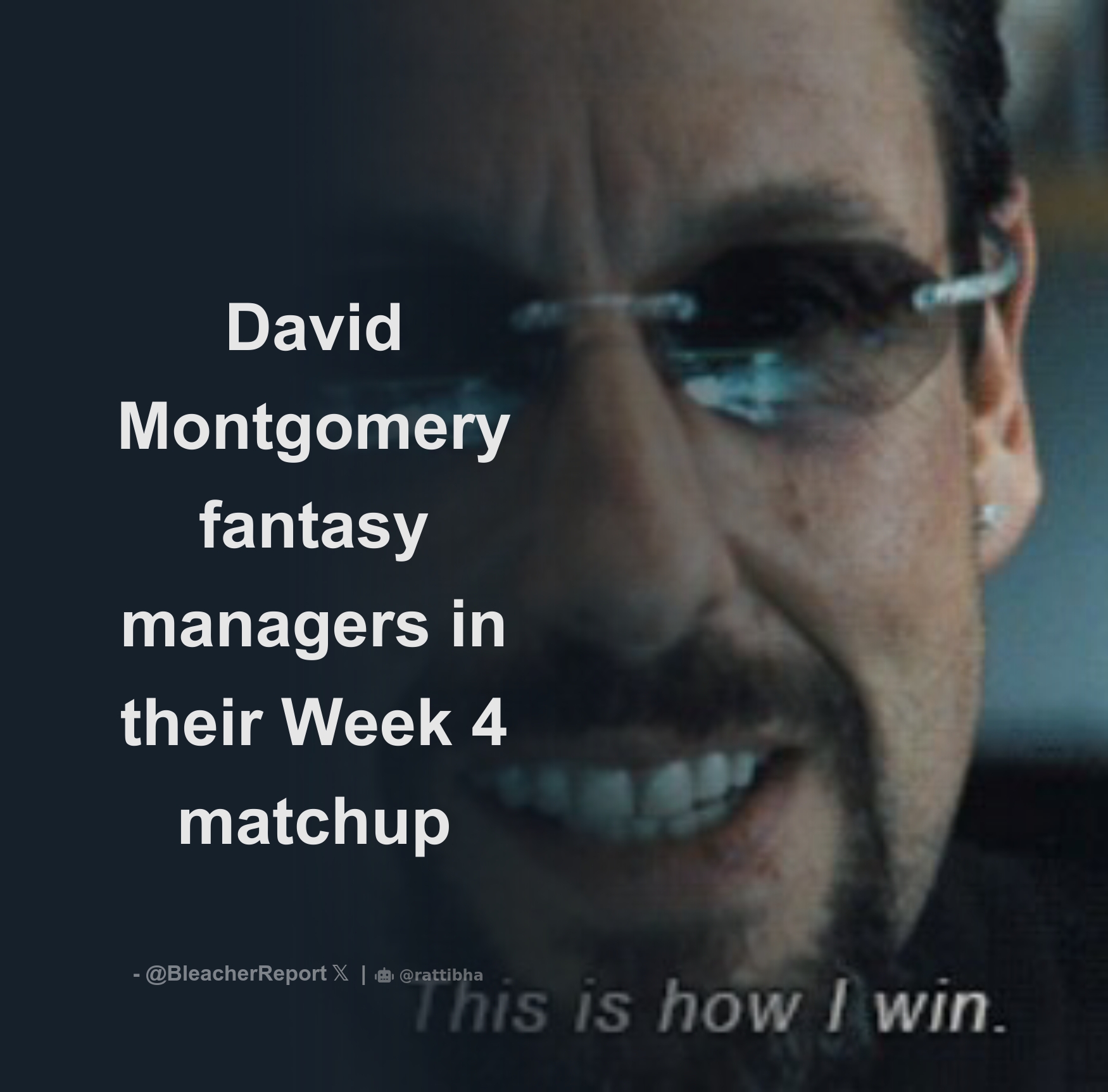 David Montgomery fantasy managers in their Week 4 matchup Download