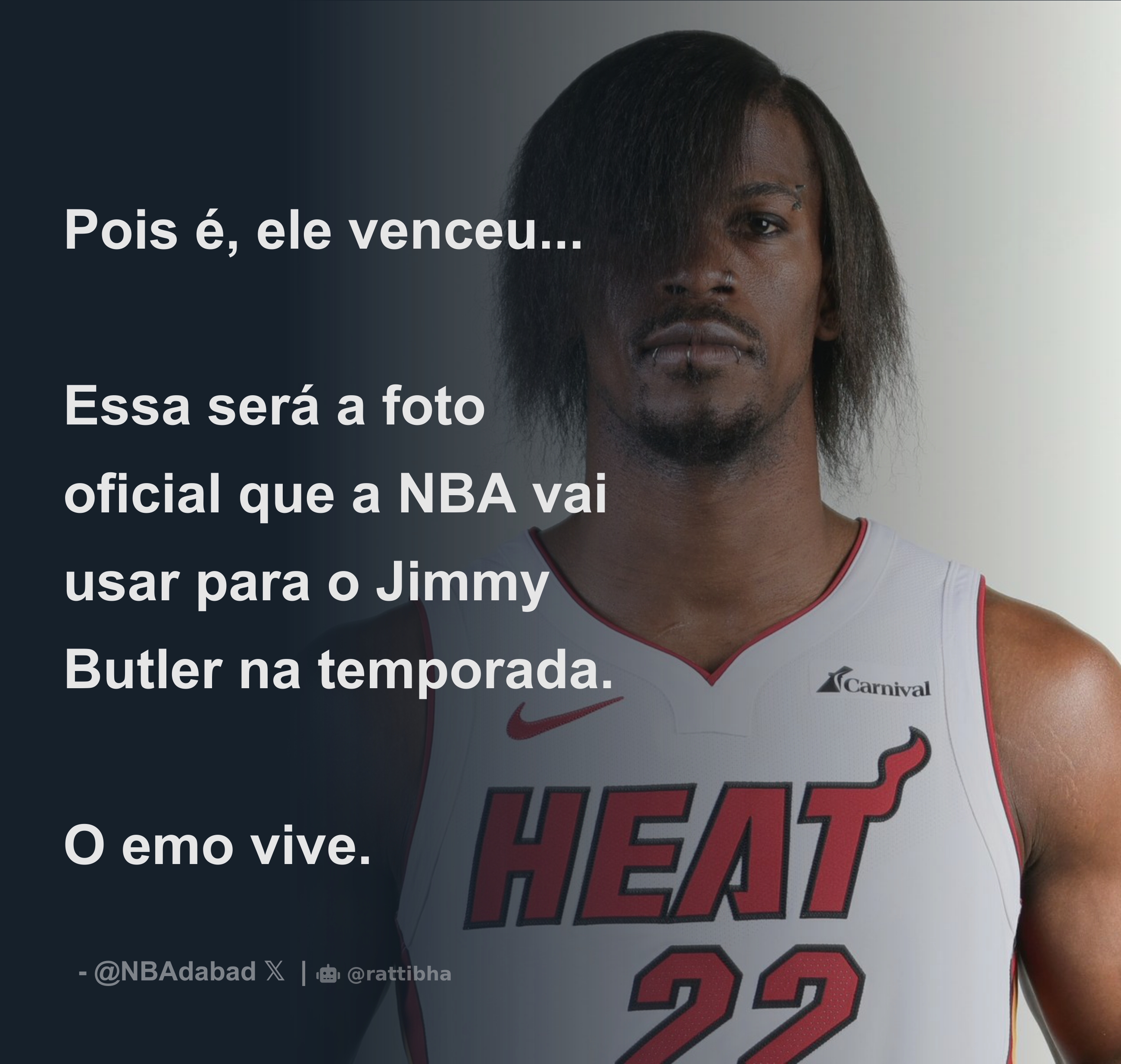 Jimmy Butler se assume como emo na NBA 