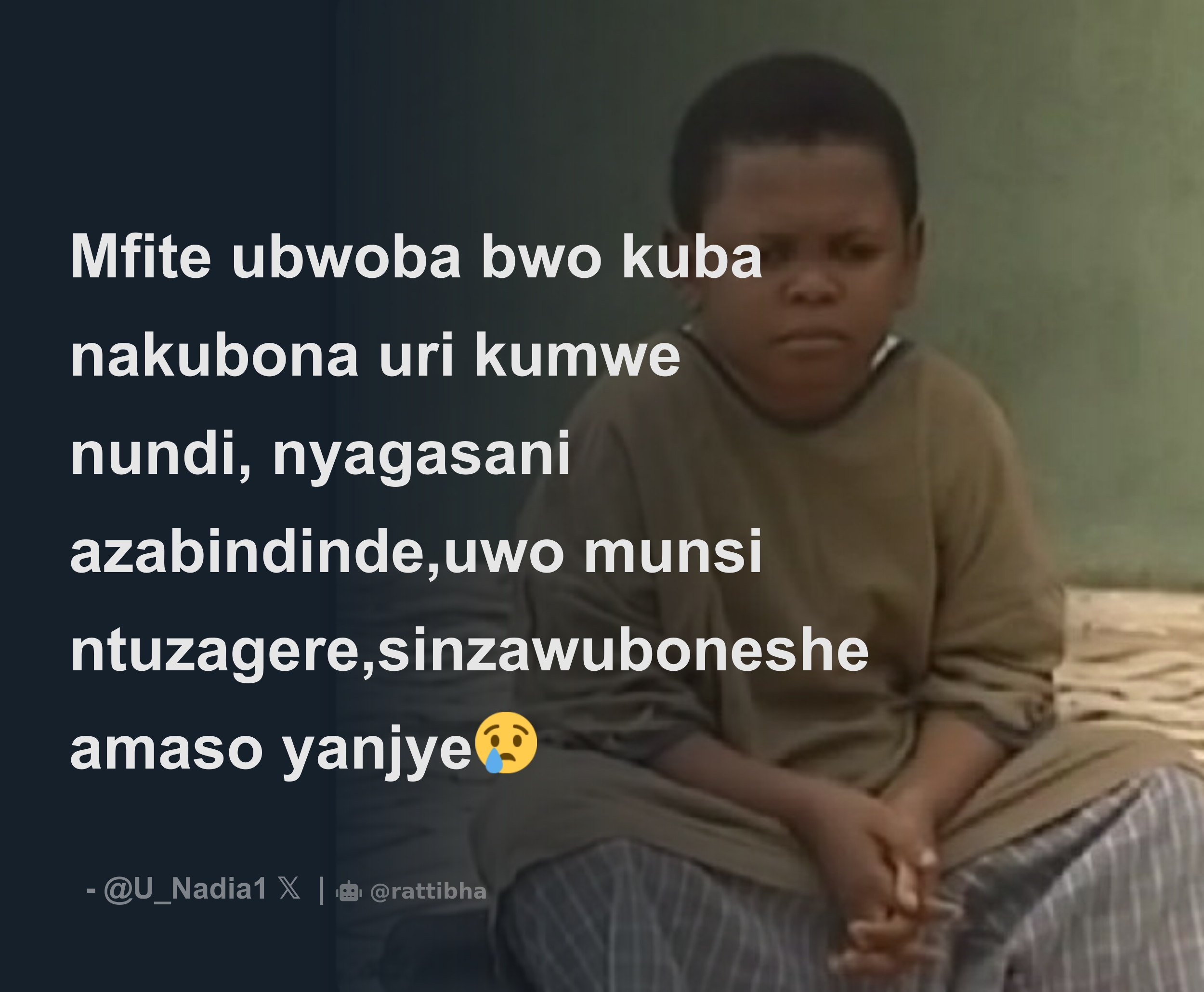 Mfite Ubwoba Bwo Kuba Nakubona Uri Kumwe Nundi, Nyagasani Azabindinde ...