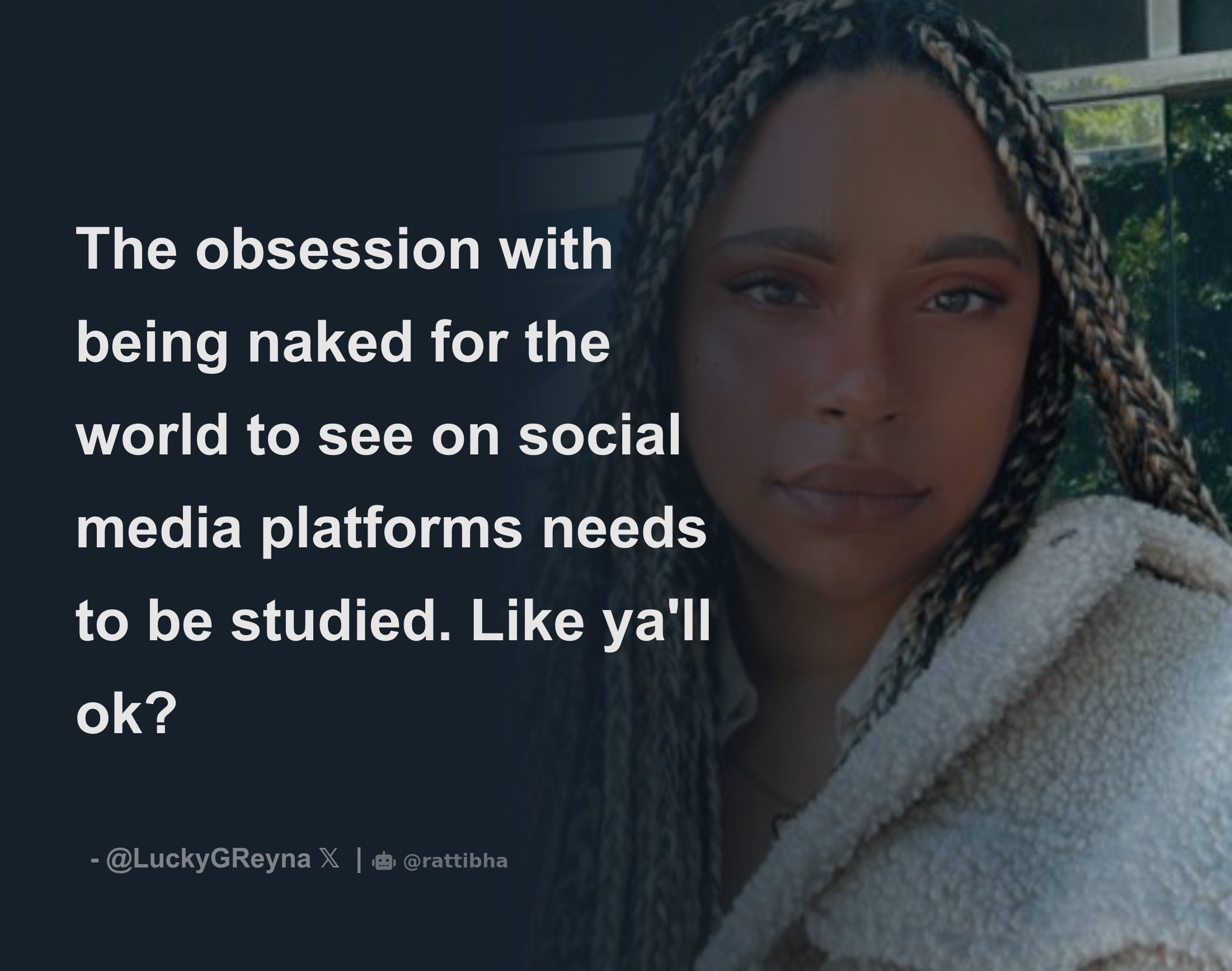 The obsession with being naked for the world to see on social media