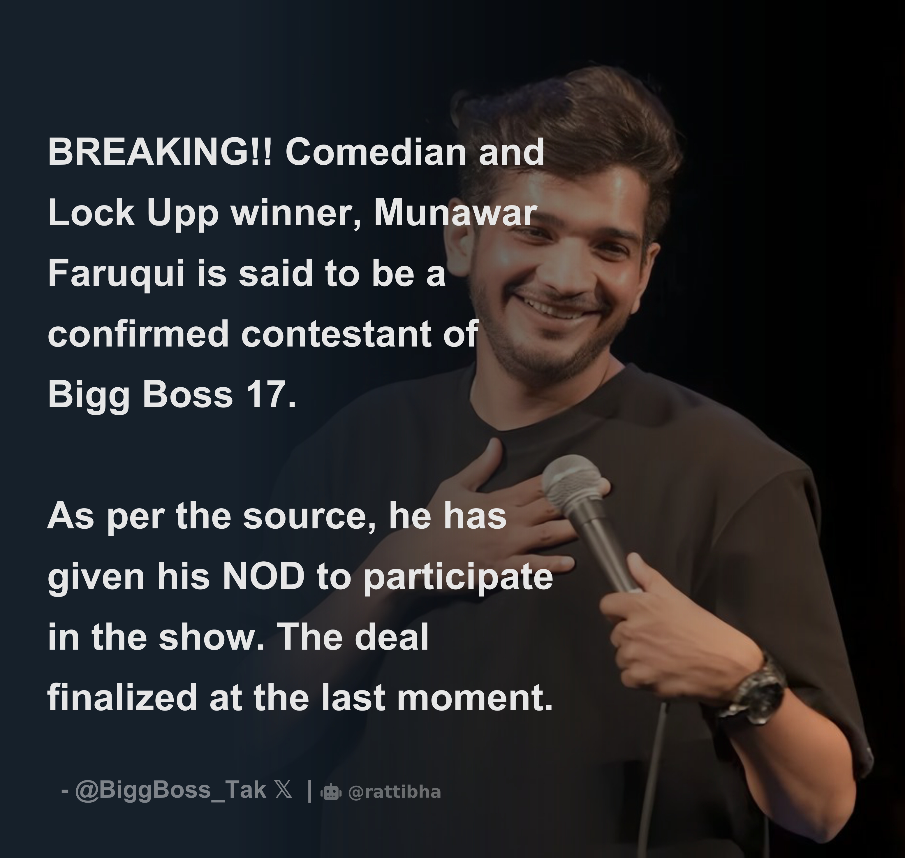 Comedian Munawar Faruqui'S Latest X Controversy - acym9pg
