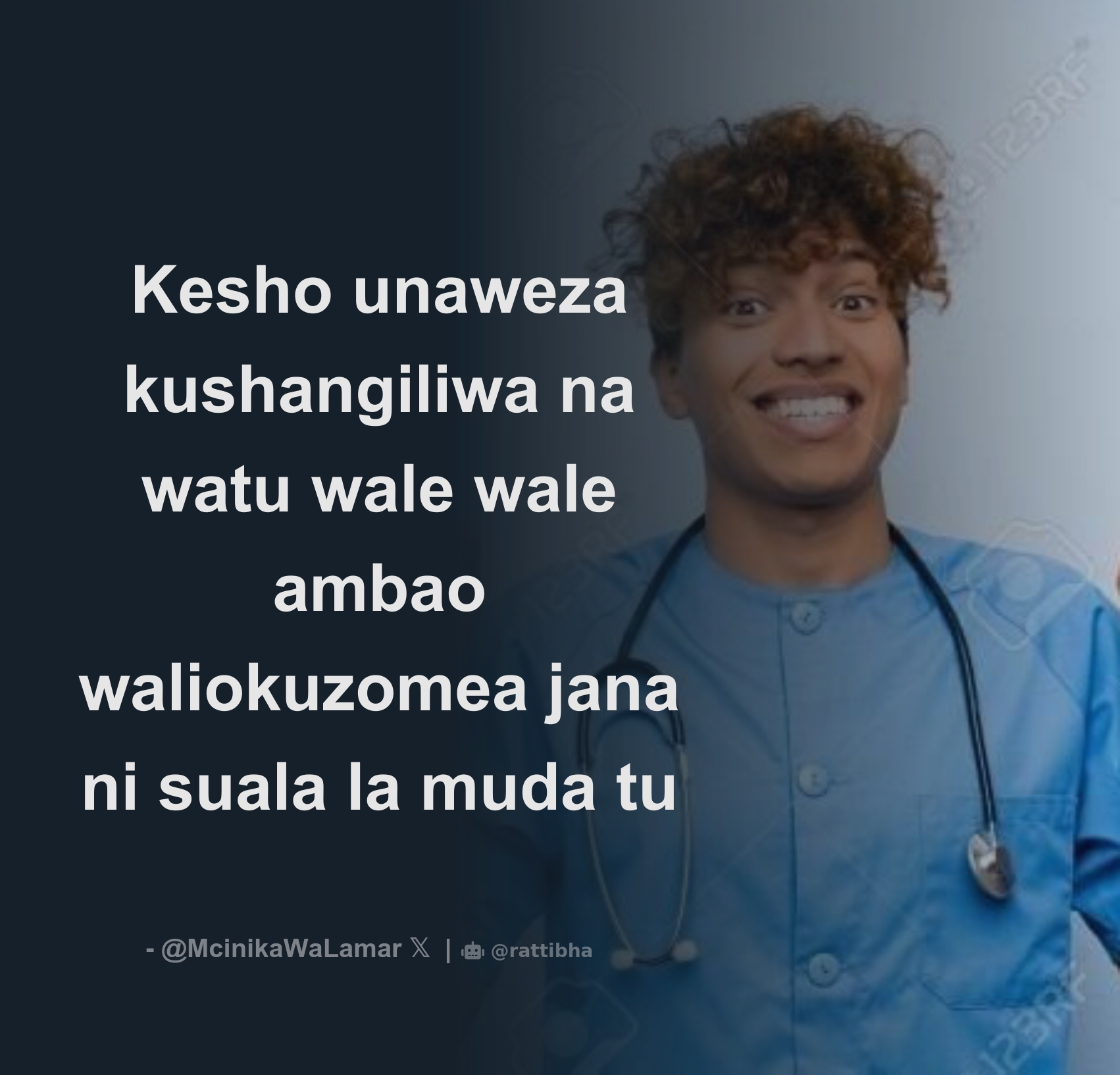 Kesho Unaweza Kushangiliwa Na Watu Wale Wale Ambao Waliokuzomea Jana Ni ...