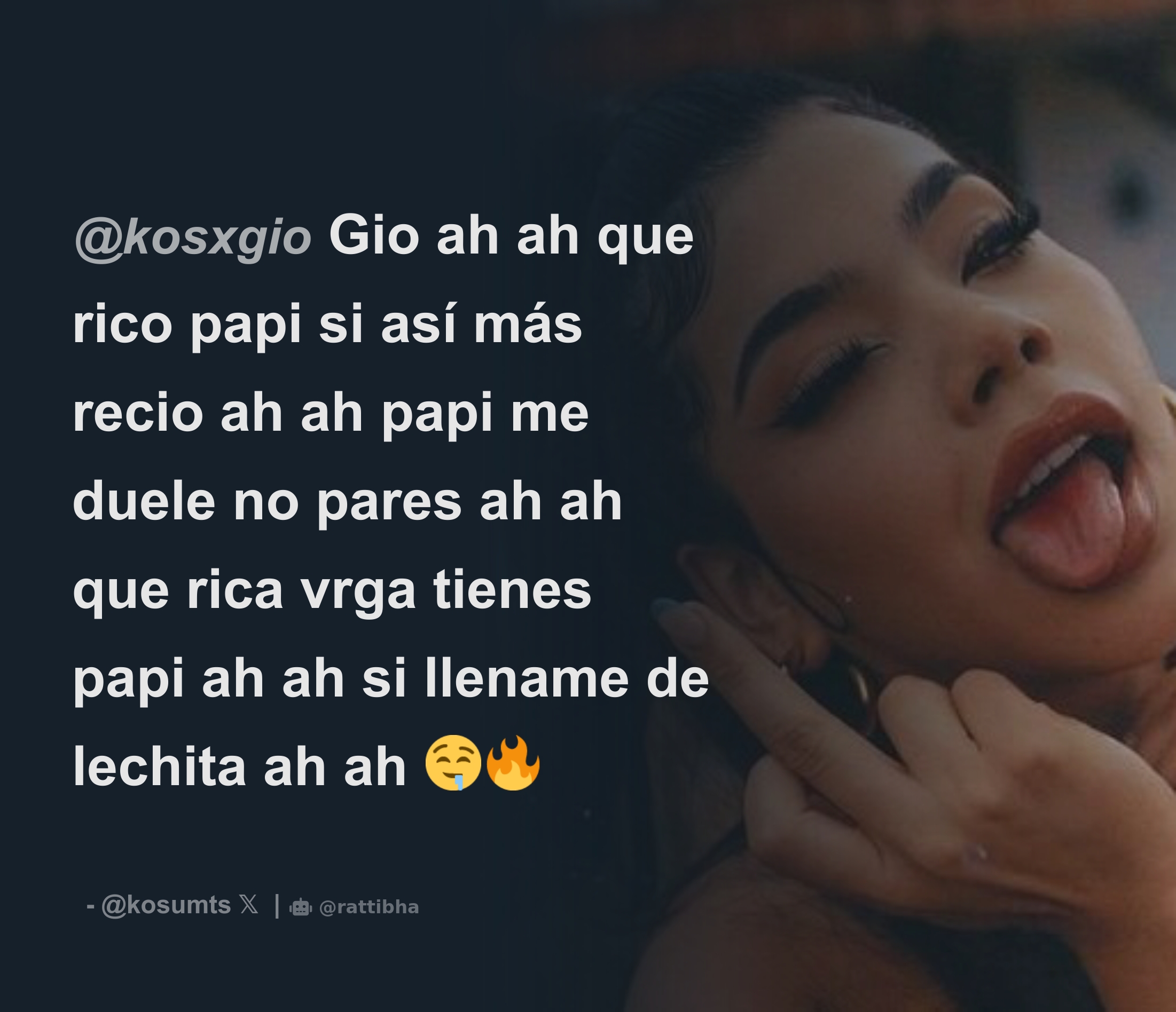 kosxgio Gio ah ah que rico papi si así más recio ah ah papi me duele no  pares ah ah que rica vrga tienes papi ah ah si llename de lechita ah