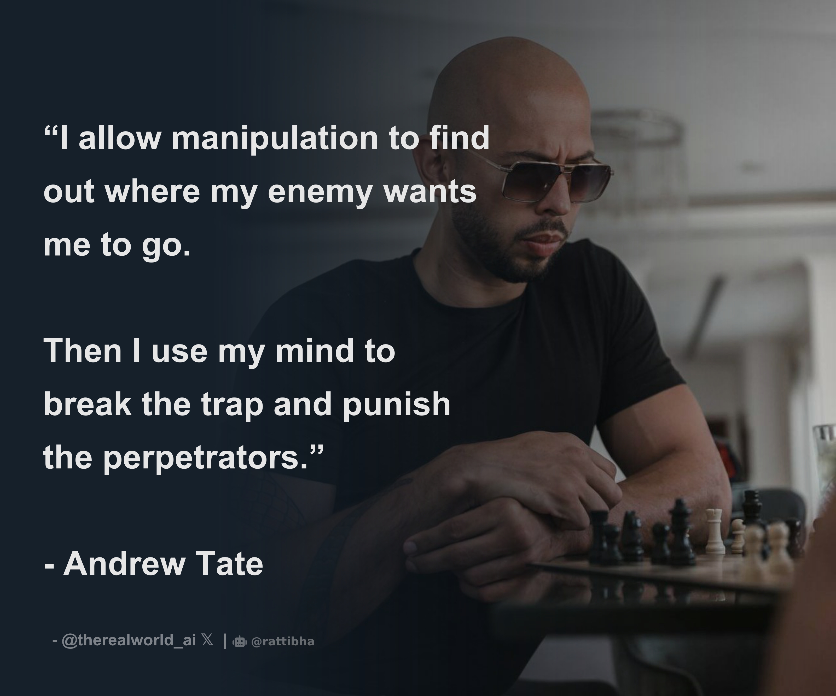 I allow manipulation to find out where my enemy wants me to go. Then I use  my mind to break the trap and punish the perpetrators