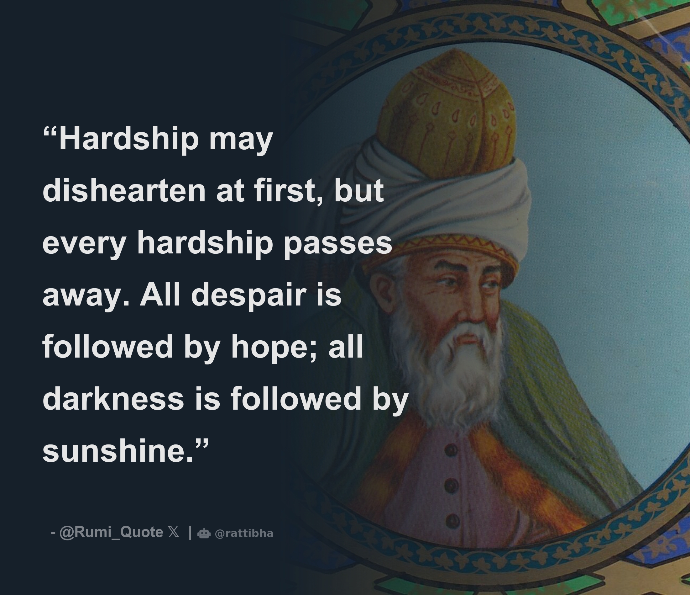 Hardship May Dishearten At First But Every Hardship Passes Away All hardship-may-dishearten-at-first-but-every-hardship-passes-away-all