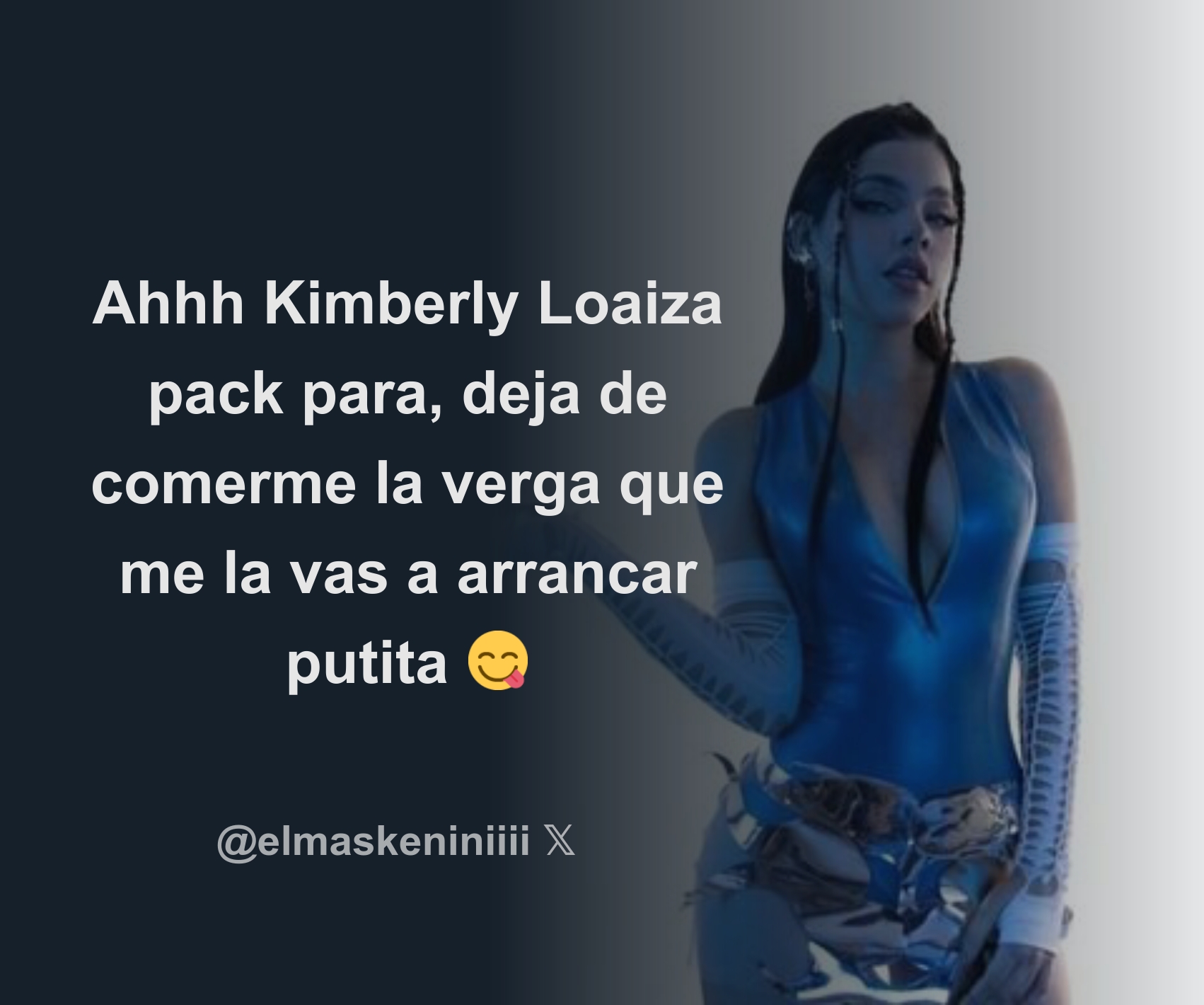 ANDREAxKOS @KimLoaizaWeb @necesitotrobeso Ahhh Kimberly Loaiza pack para,  deja de comerme la verga que me la vas a arrancar putita 😋 - Download  Tweet Image from The Best Kenini | ES ASÍ