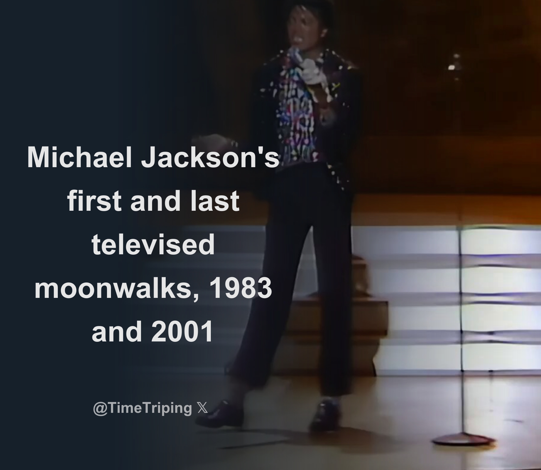 Michael Jackson's first and last televised moonwalks, 1983 and 2001 ...