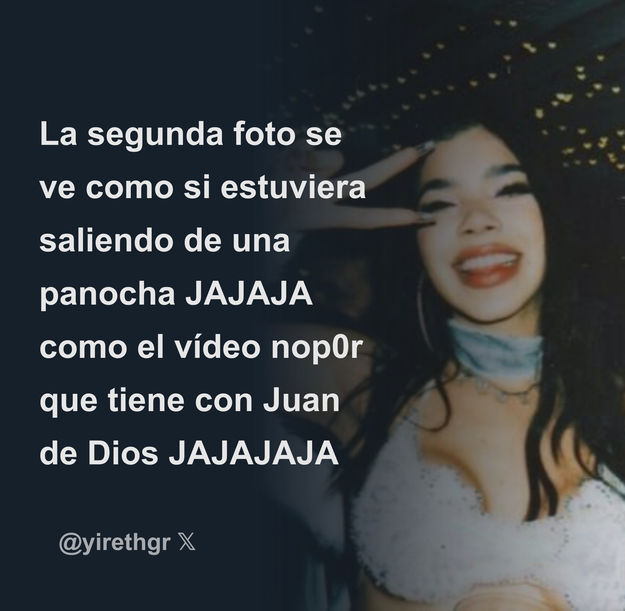 bossbithkl La segunda foto se ve como si estuviera saliendo de una panocha  JAJAJA como el vídeo nop0r que tiene con Juan de Dios JAJAJAJA - Download  Tweet Image from k Os @