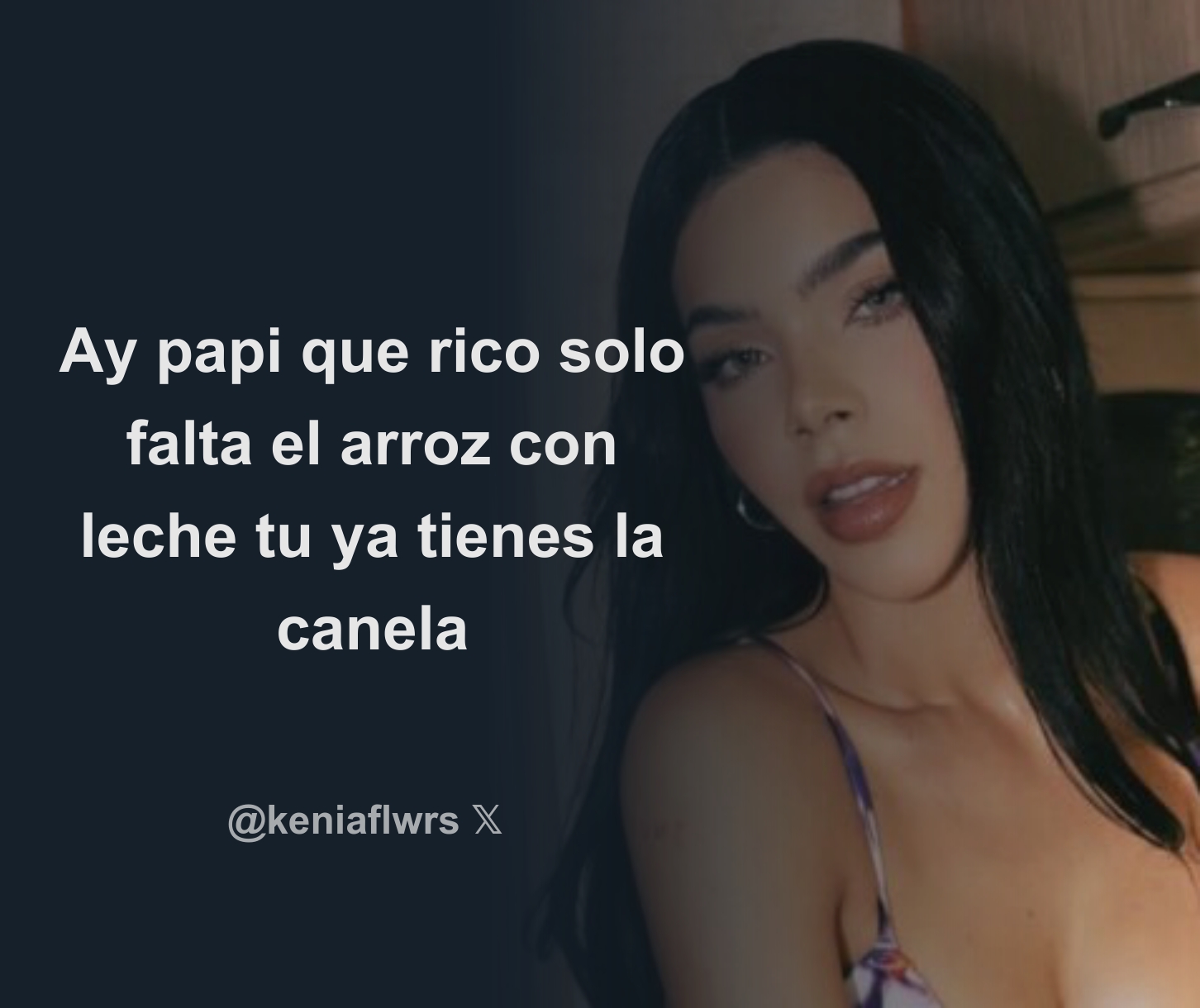 MelvinVilchez2 @ANDREAxKOS @elmaskeniniiii Ay papi que rico solo falta el  arroz con leche tu ya tienes la canela - Download Tweet Image from ‏ً  @keniaflwrs - Rattibha