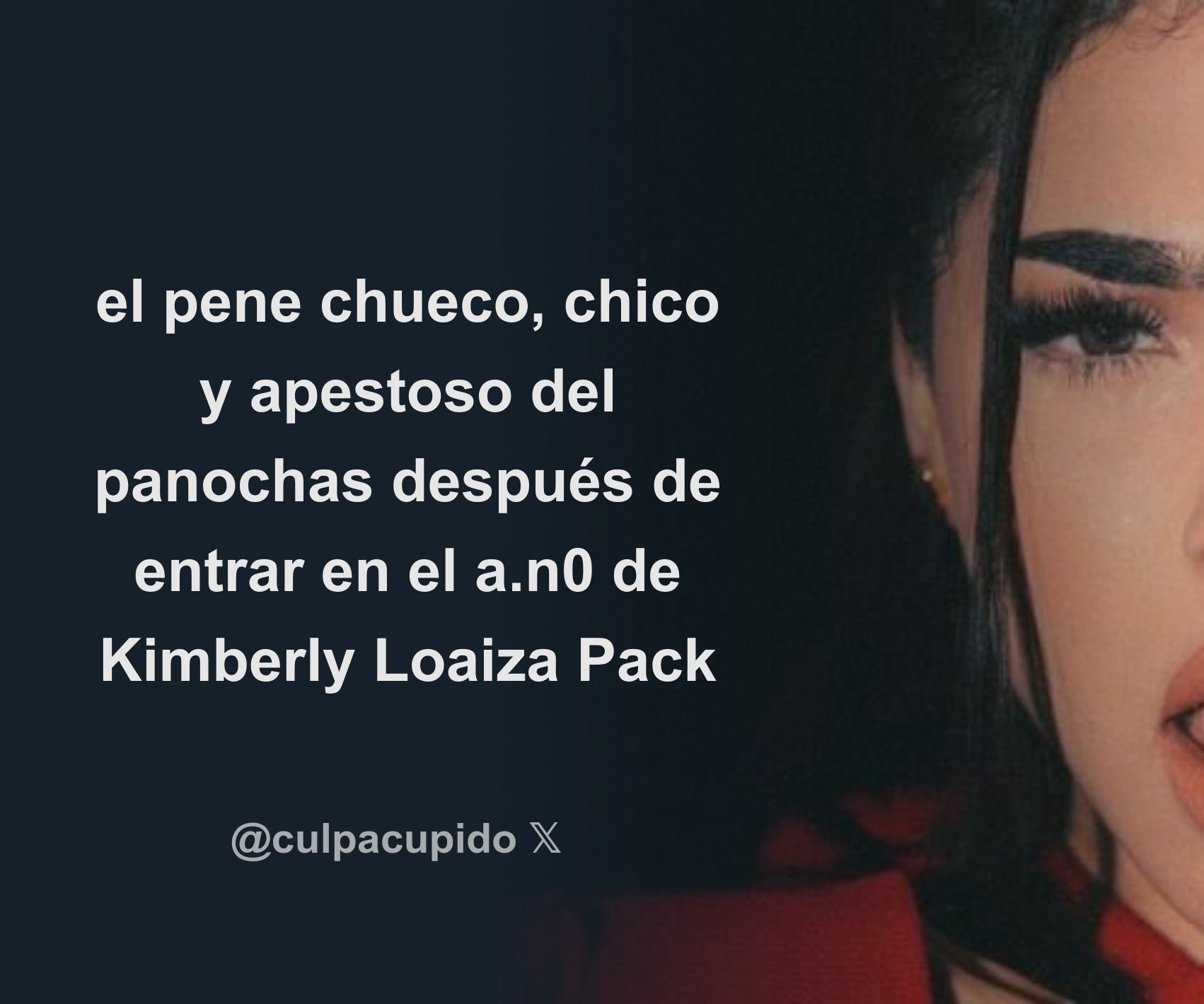 xKosBrake el pene chueco, chico y apestoso del panochas después de entrar  en el a.n0 de Kimberly Loaiza Pack - Download Tweet Image from e  @enlacamaunashh - Rattibha