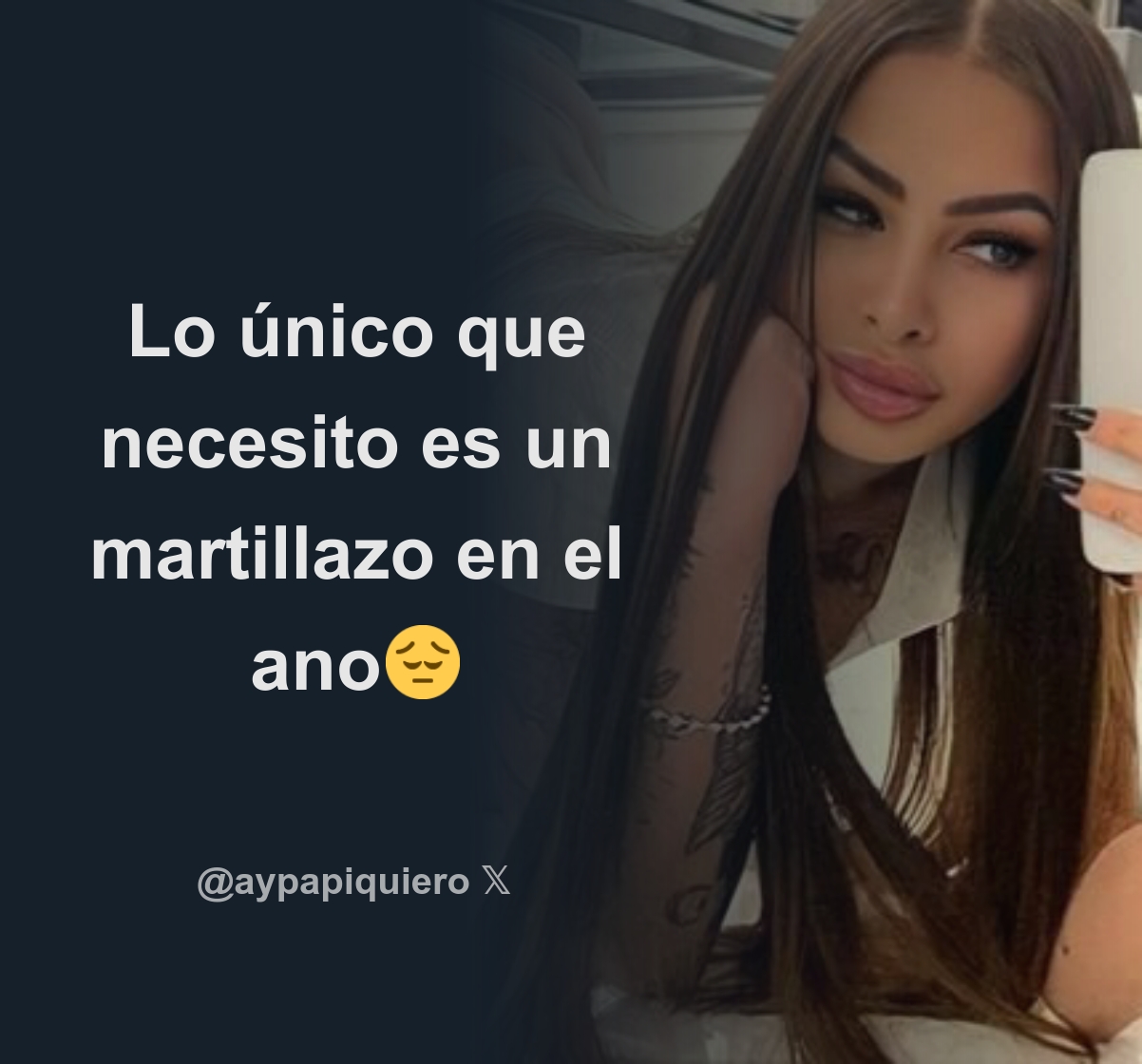 Lo único que necesito es un martillazo en el ano😔 - Download Tweet Image  from guti @aypapiquiero - Rattibha