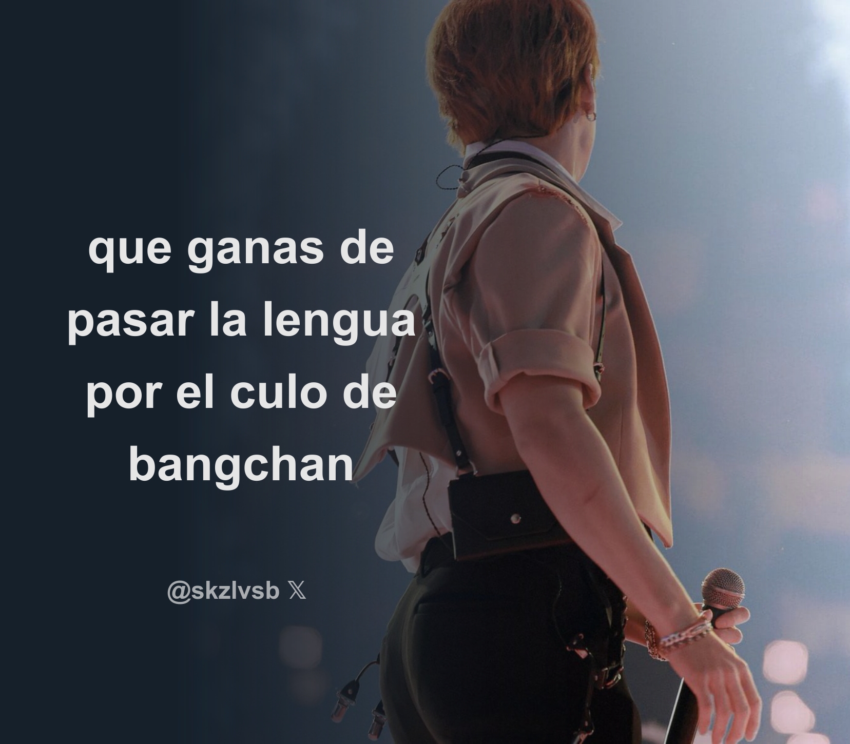 que ganas de pasar la lengua por el culo de bangchan - Download Tweet Image  from Belu @skzlvsb - Rattibha