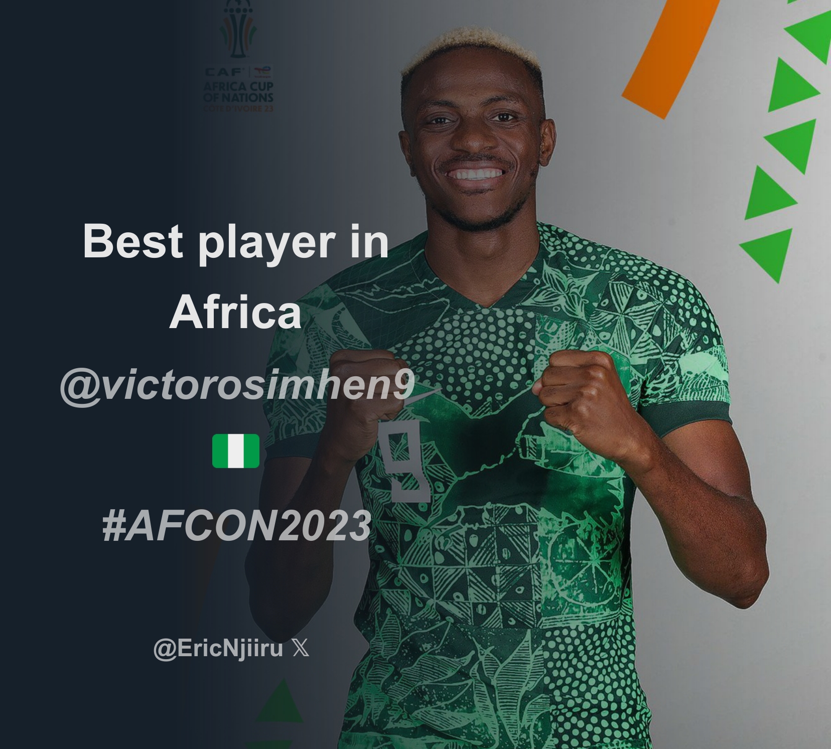 Best player in Africa @victorosimhen9 🇳🇬 #AFCON2023 - Download Tweet ...