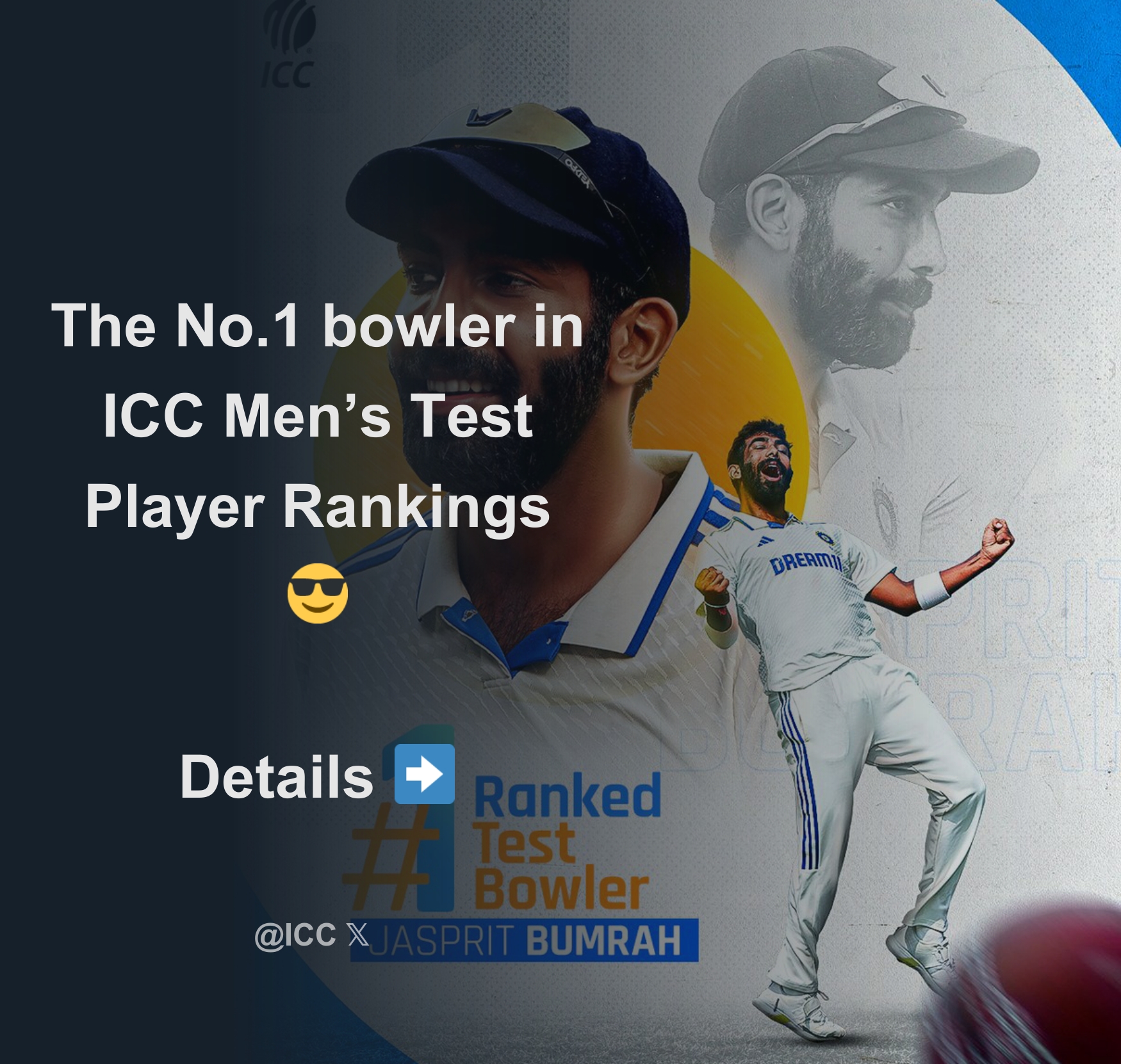 The No.1 Bowler In ICC Men’s Test Player Rankings 😎 Details ️ - Thread ...